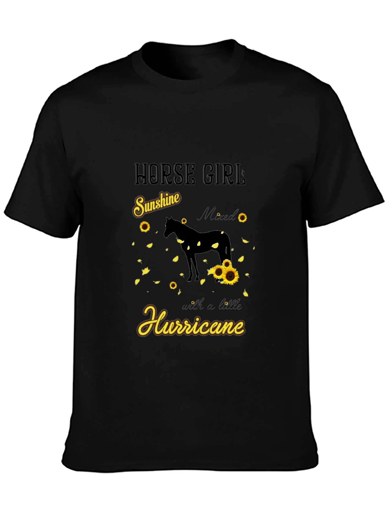 Horse Girl Sunshine Hurricane Graphic Tee