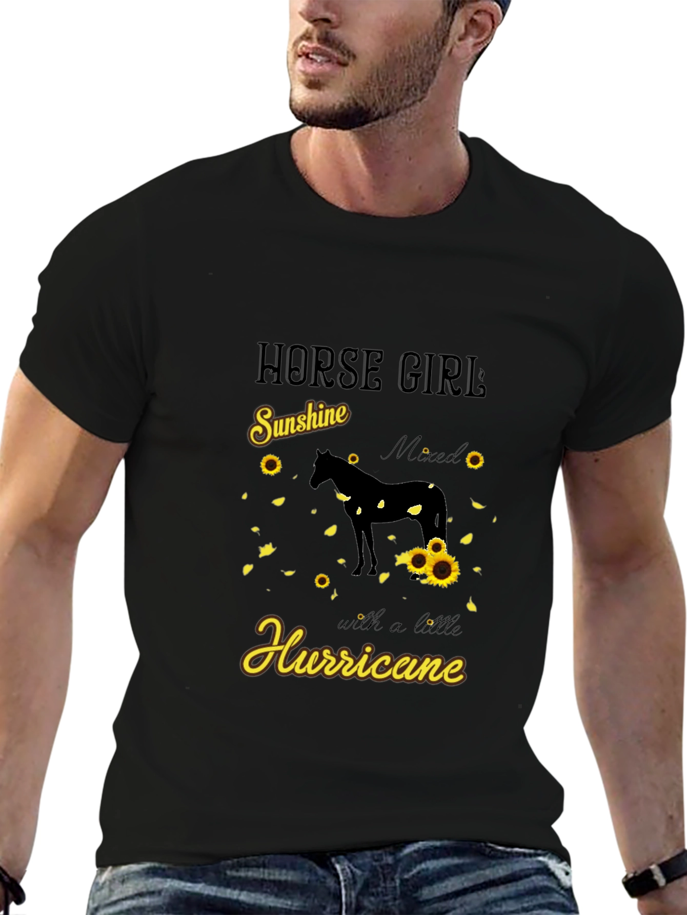 Horse Girl Sunshine Hurricane Graphic Tee