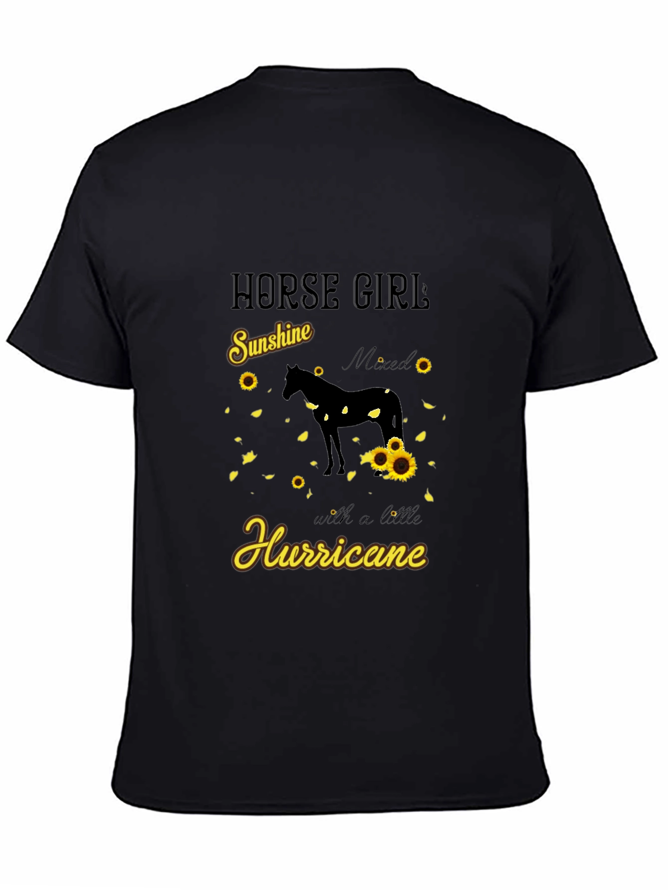 Horse Girl Sunshine Hurricane Graphic Tee