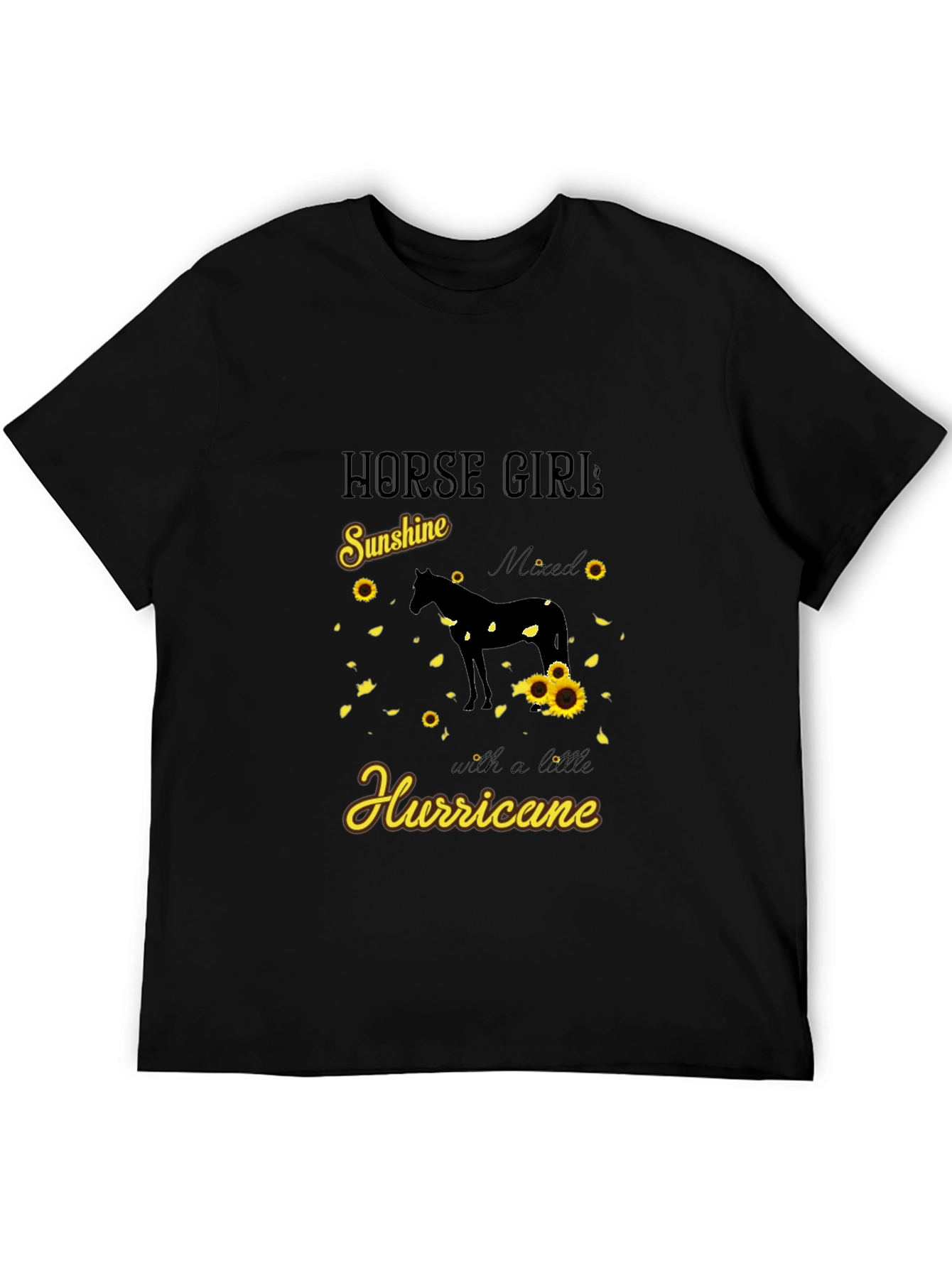 Horse Girl Sunshine Hurricane Graphic Tee