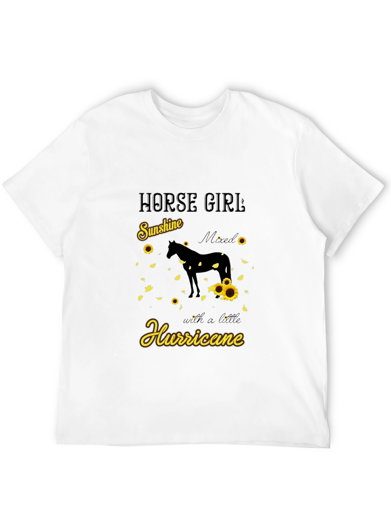 Horse Girl Sunshine Hurricane Graphic Tee