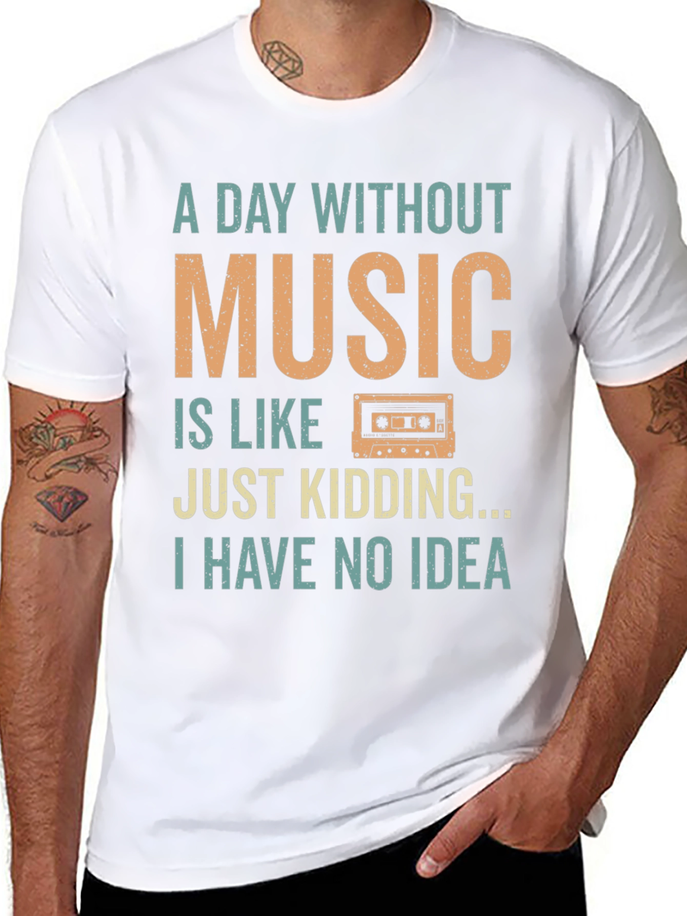Music Lover T-Shirt - A Day Without Music