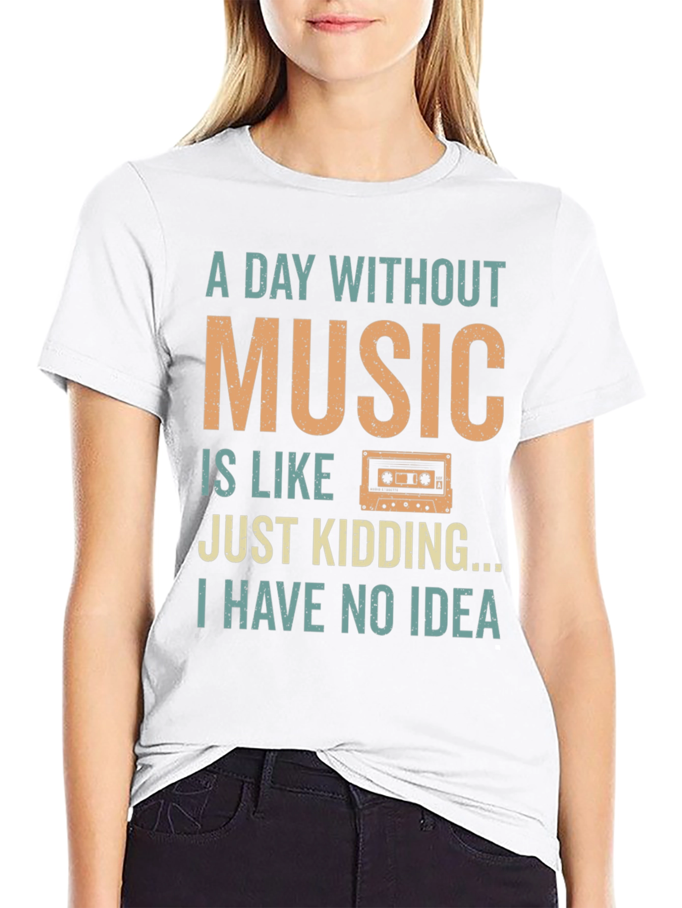 Music Lover T-Shirt - A Day Without Music