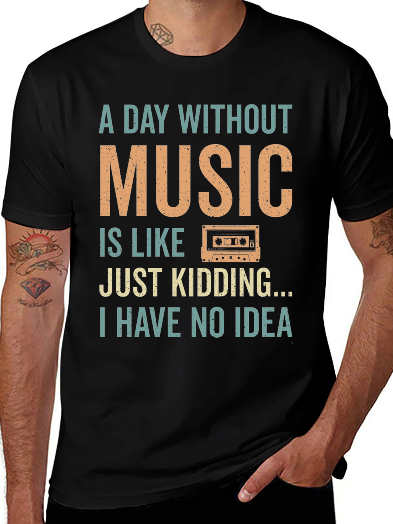 Music Lover T-Shirt - A Day Without Music
