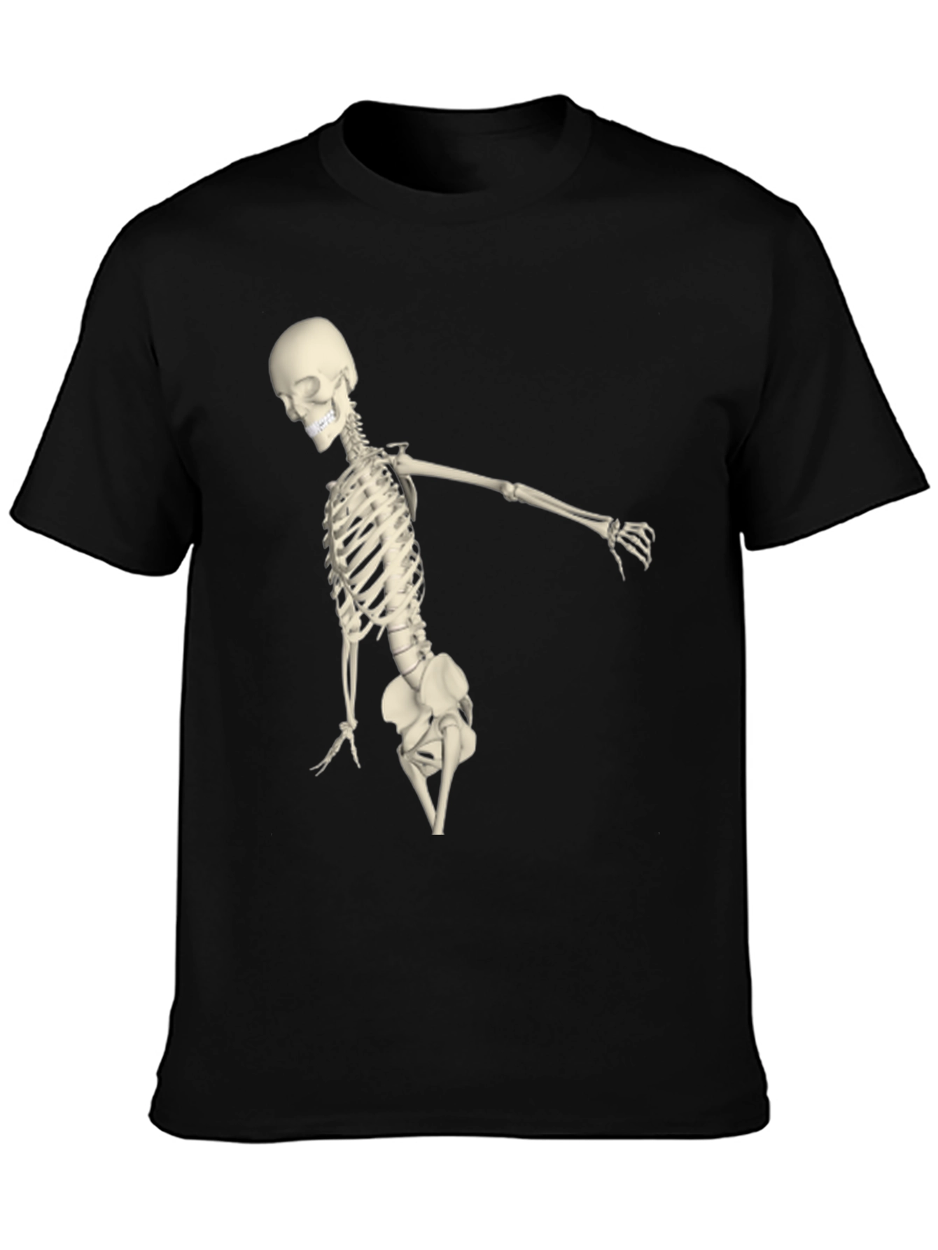 Skeleton Graphic Black Tee