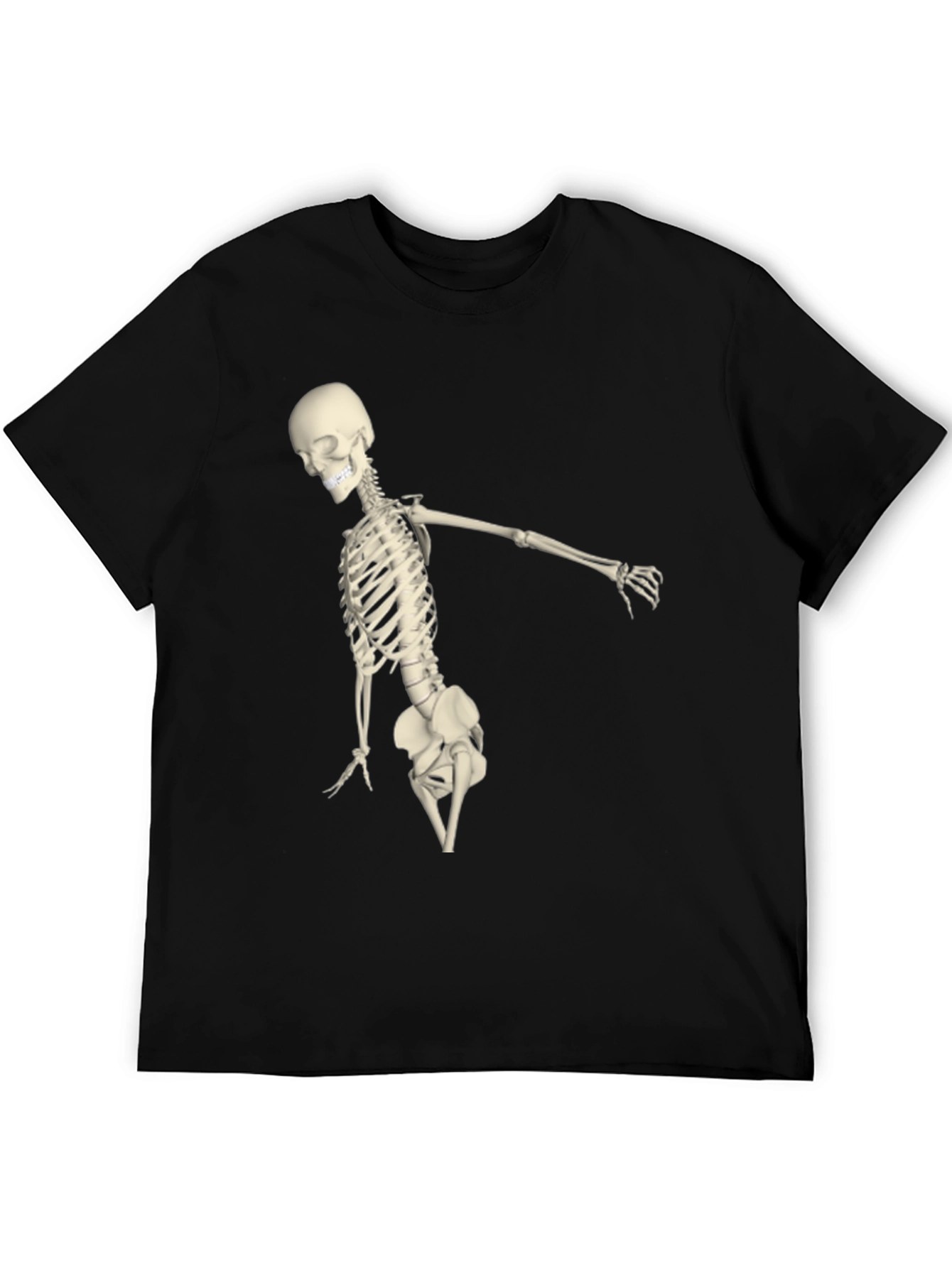 Skeleton Graphic Black Tee