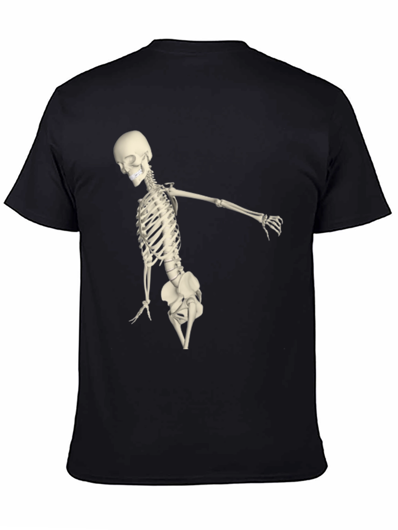 Skeleton Graphic Black Tee