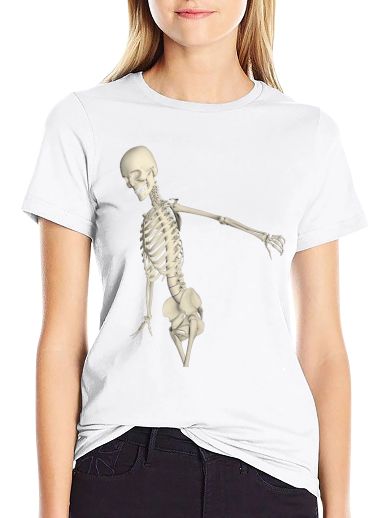 Skeleton Graphic Black Tee