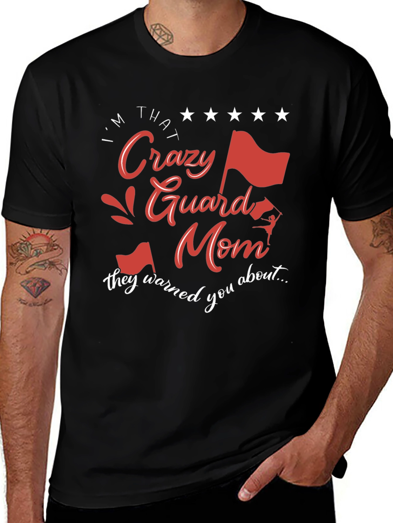 Crazy Guard Mom Graphic Tee