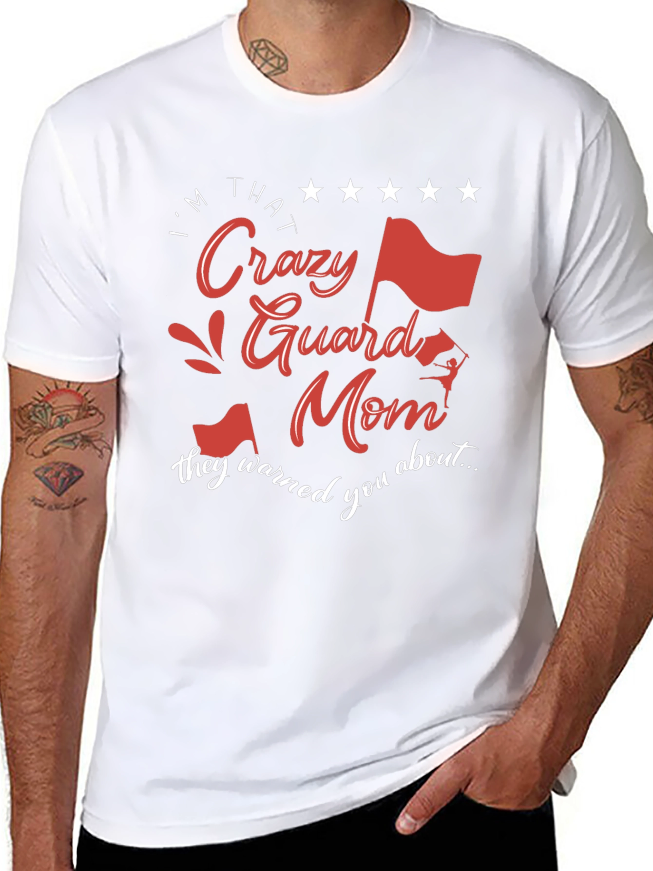 Crazy Guard Mom Graphic Tee