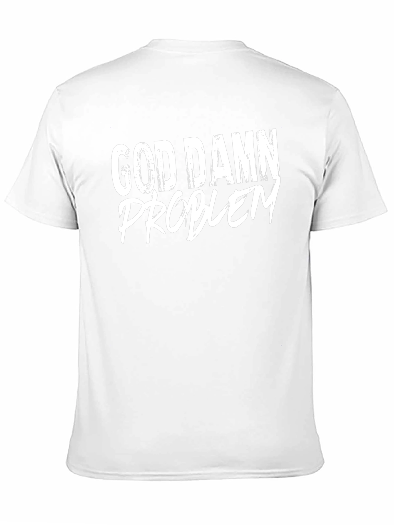 God Damn Problem T-Shirt - Black Crew Neck Tee