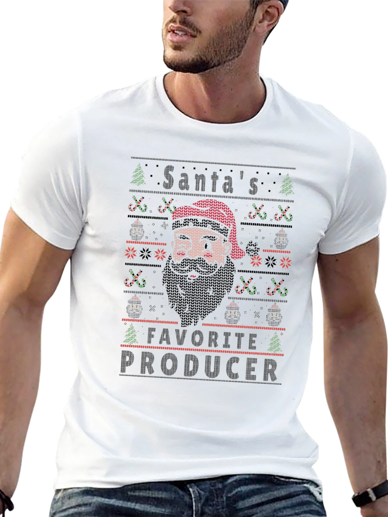 Santas Favorite Producer Christmas T-Shirt