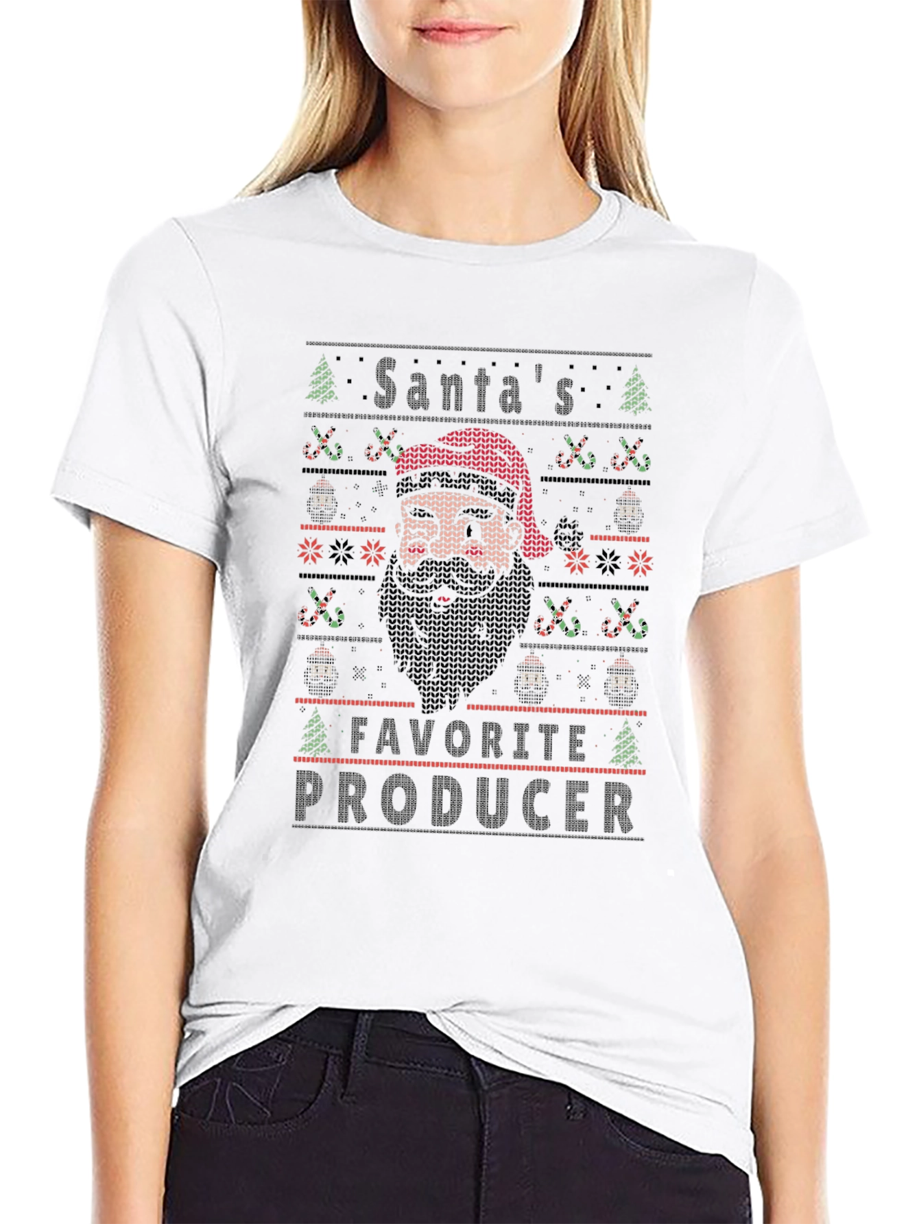 Santas Favorite Producer Christmas T-Shirt