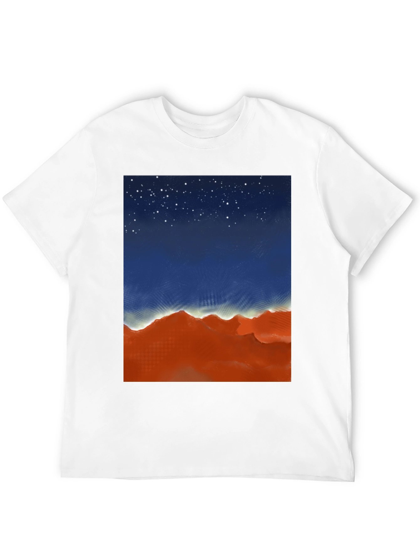 Night Sky Over Desert Graphic Tee