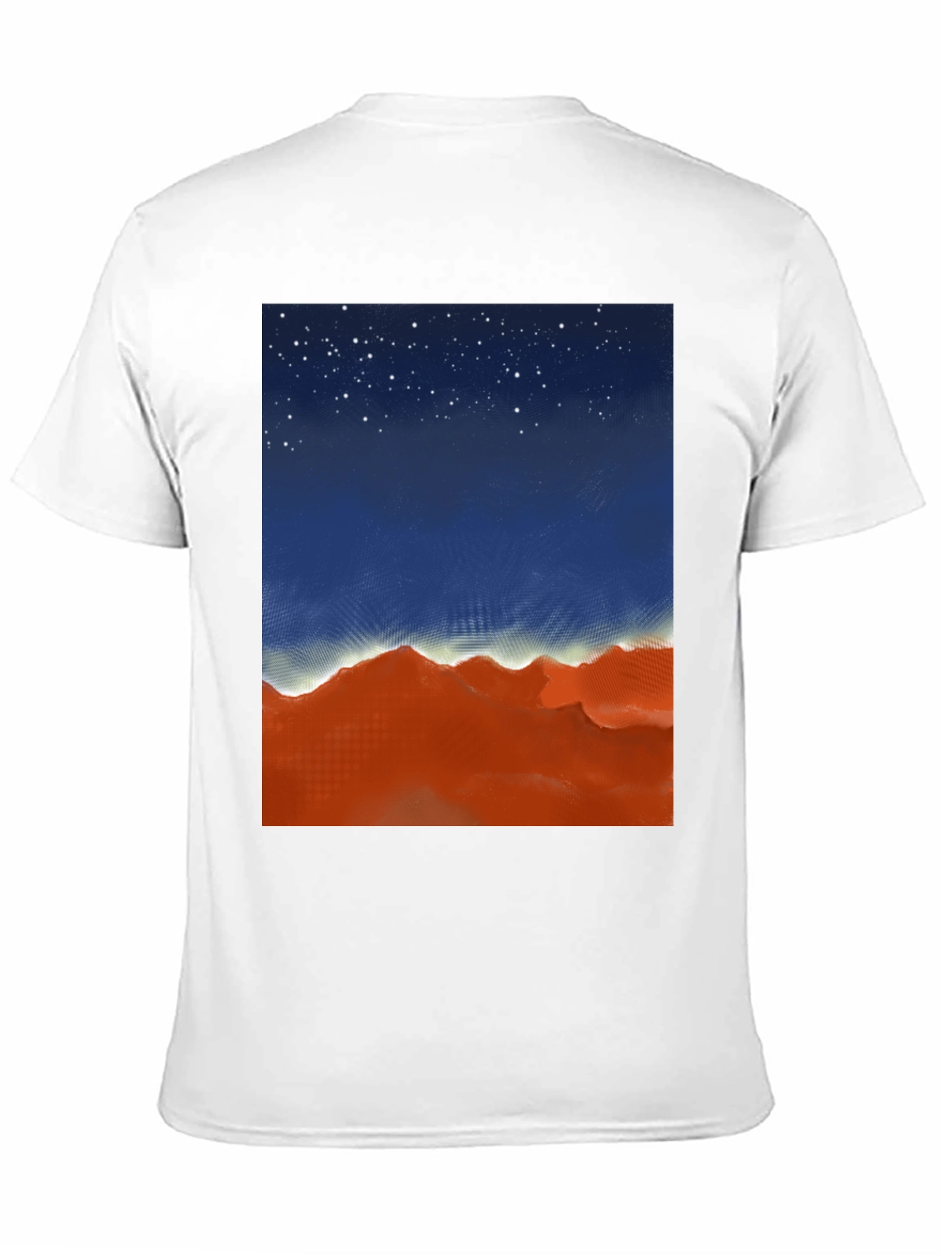 Night Sky Over Desert Graphic Tee