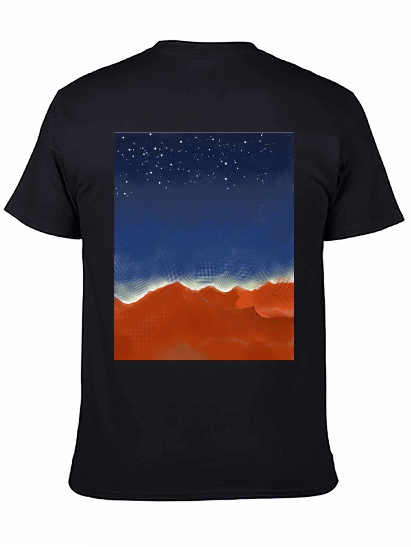 Night Sky Over Desert Graphic Tee