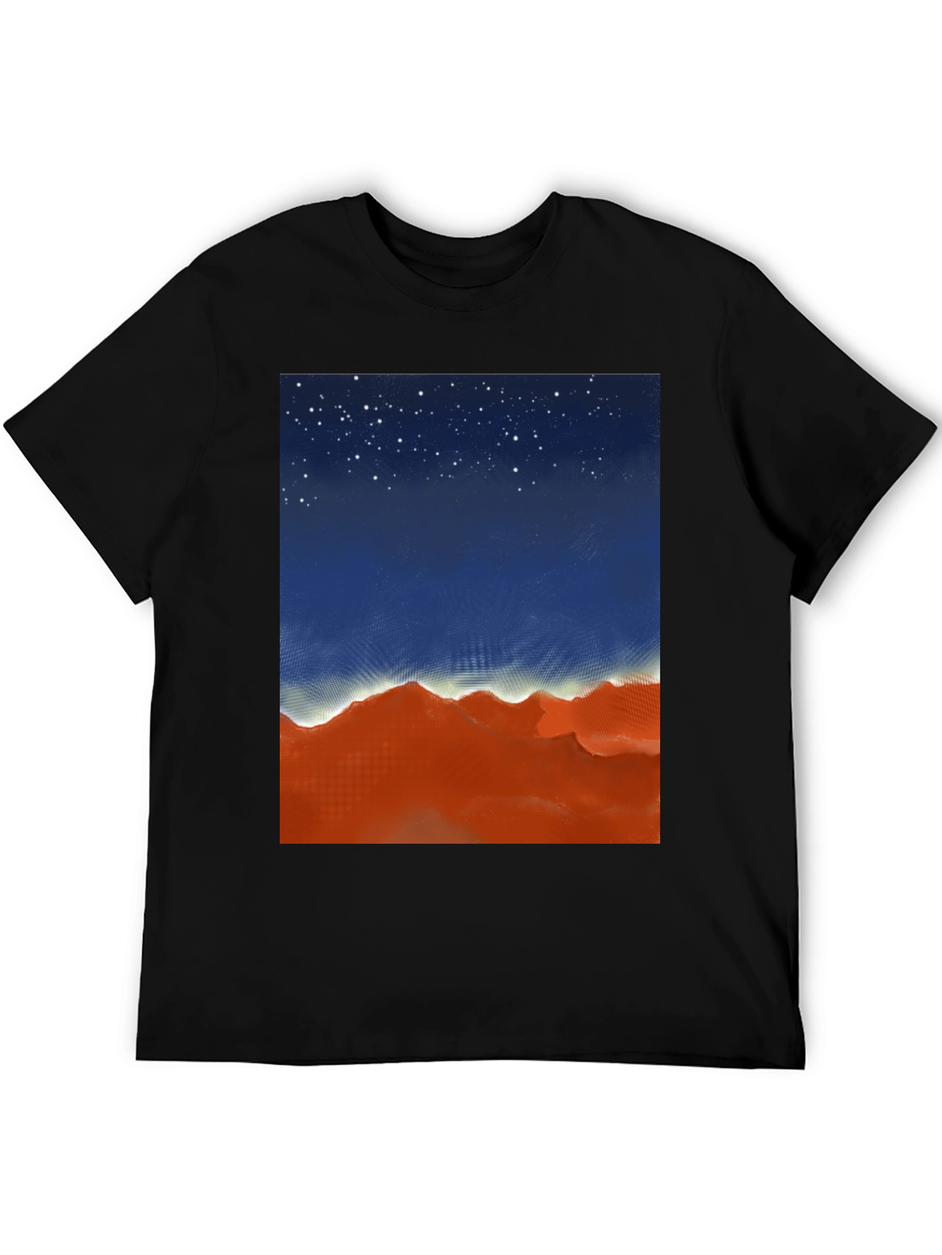 Night Sky Over Desert Graphic Tee