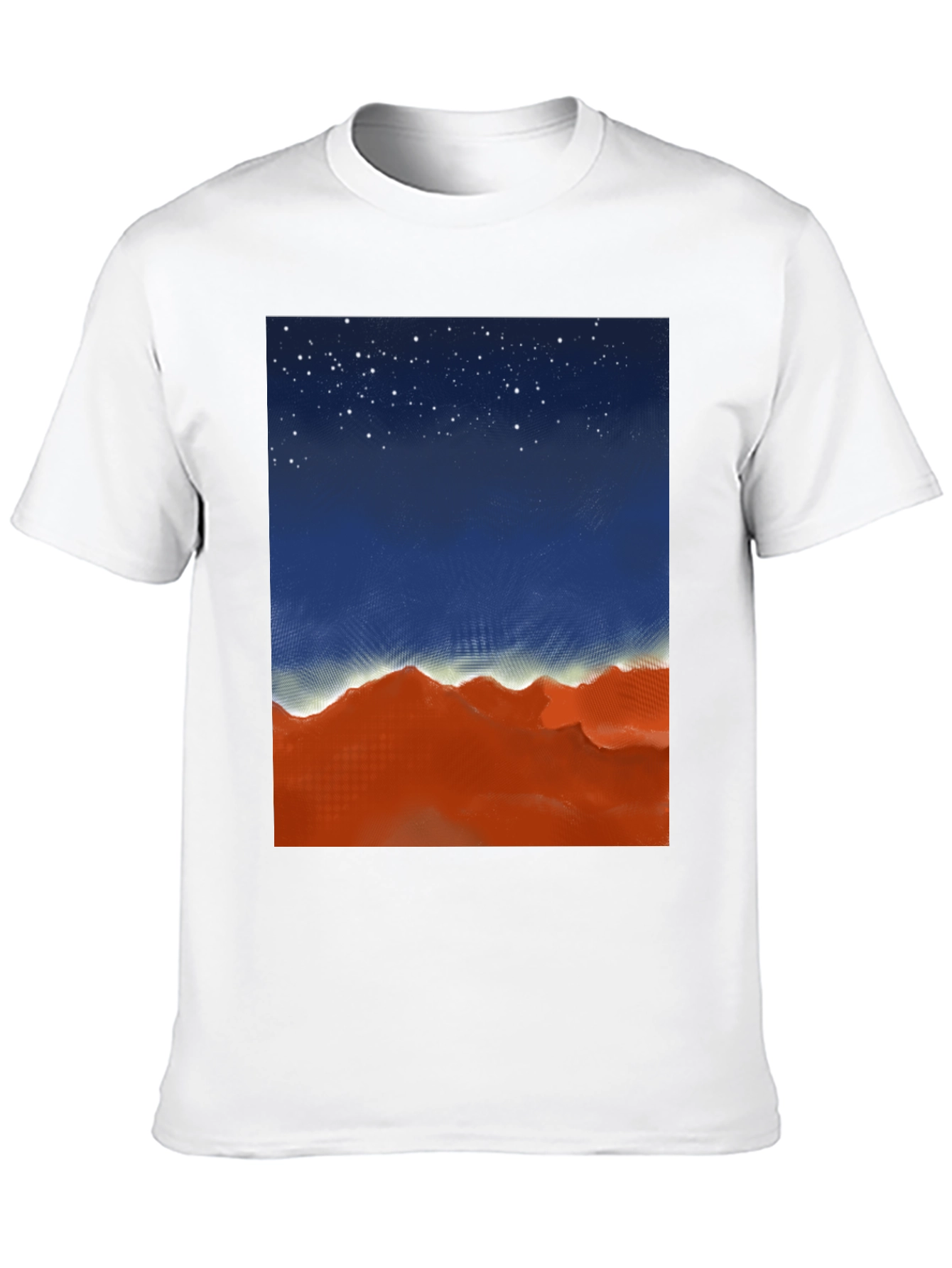 Night Sky Over Desert Graphic Tee
