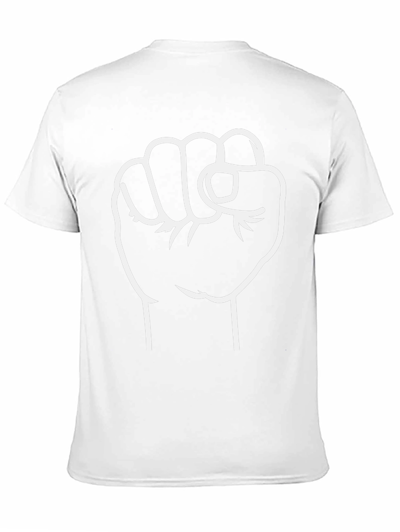 Power Fist Graphic Tee - Black Cotton Comfort