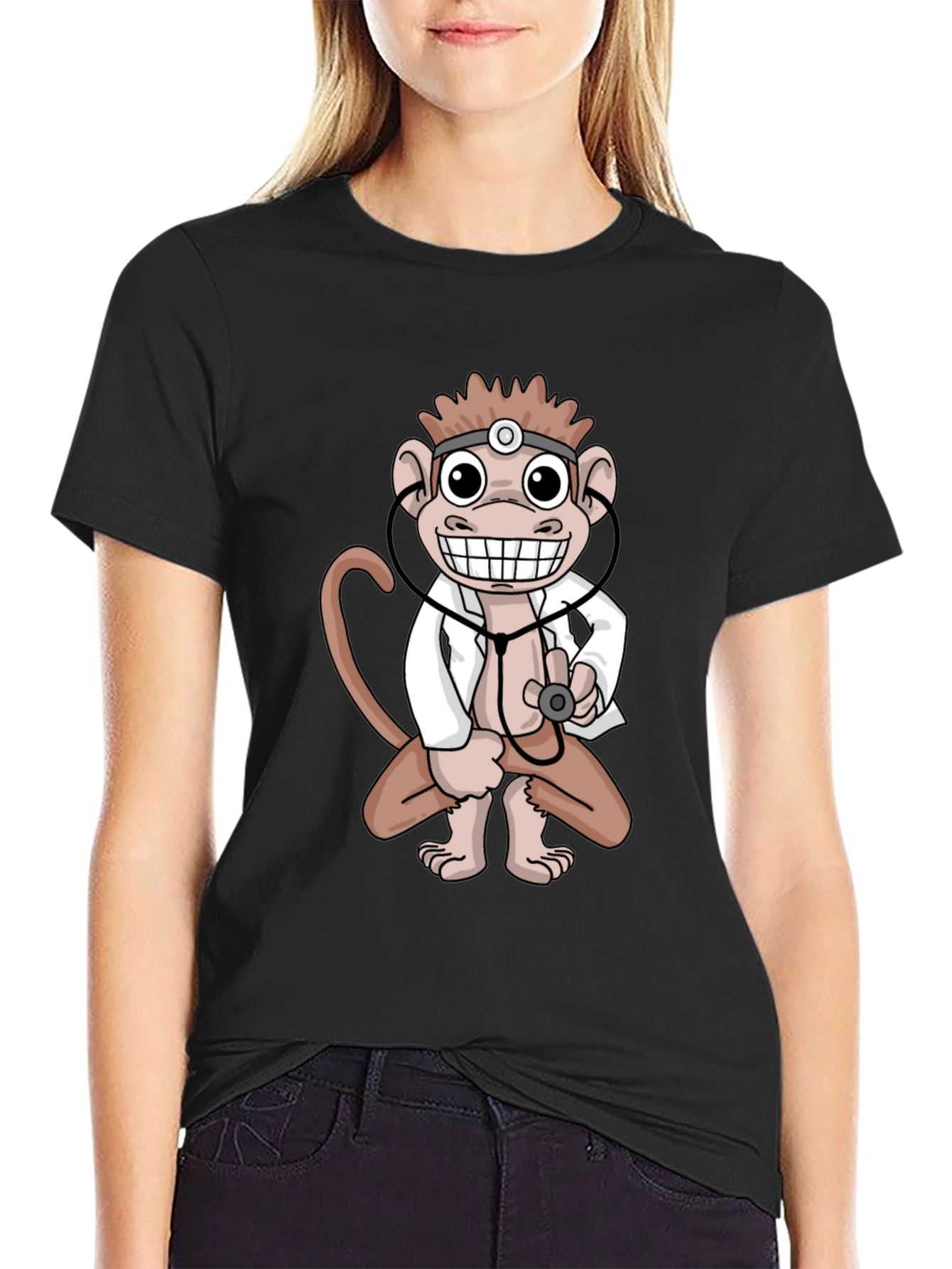 Monkey Doctor T-Shirt - Unique Novelty Tee