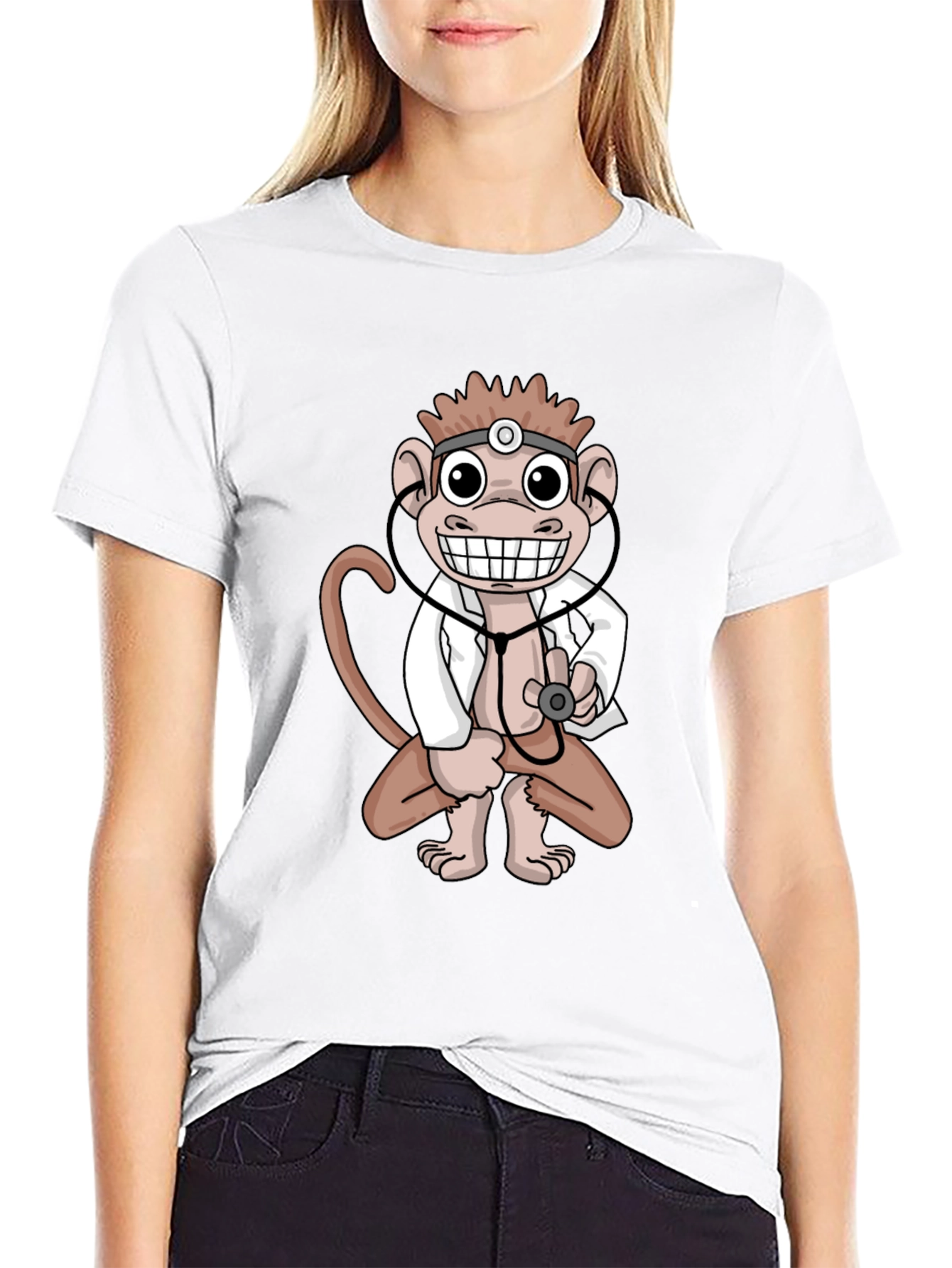 Monkey Doctor T-Shirt - Unique Novelty Tee