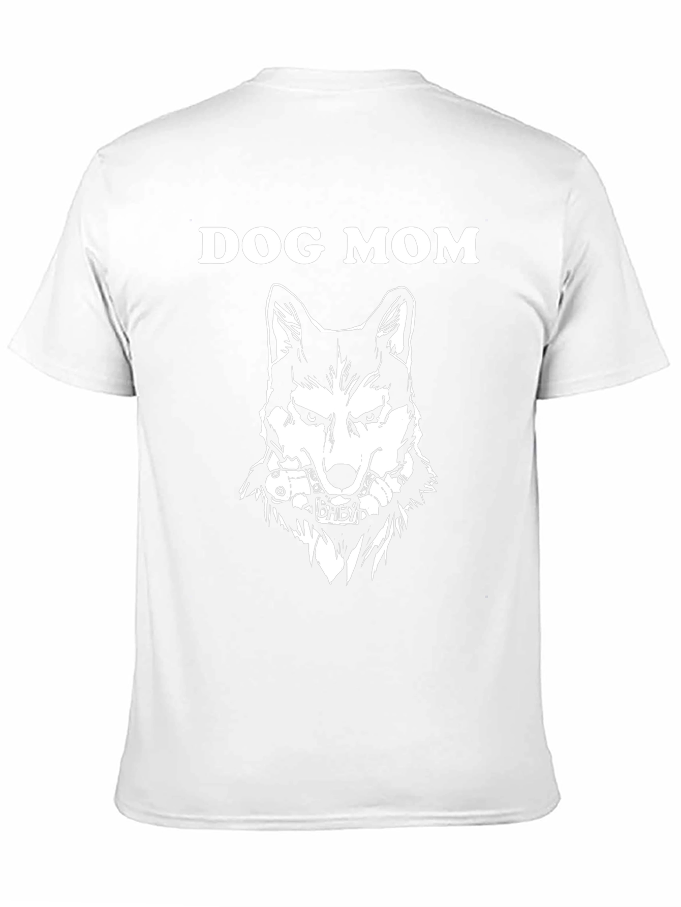 Dog Mom Graphic Tee - Wolf Design