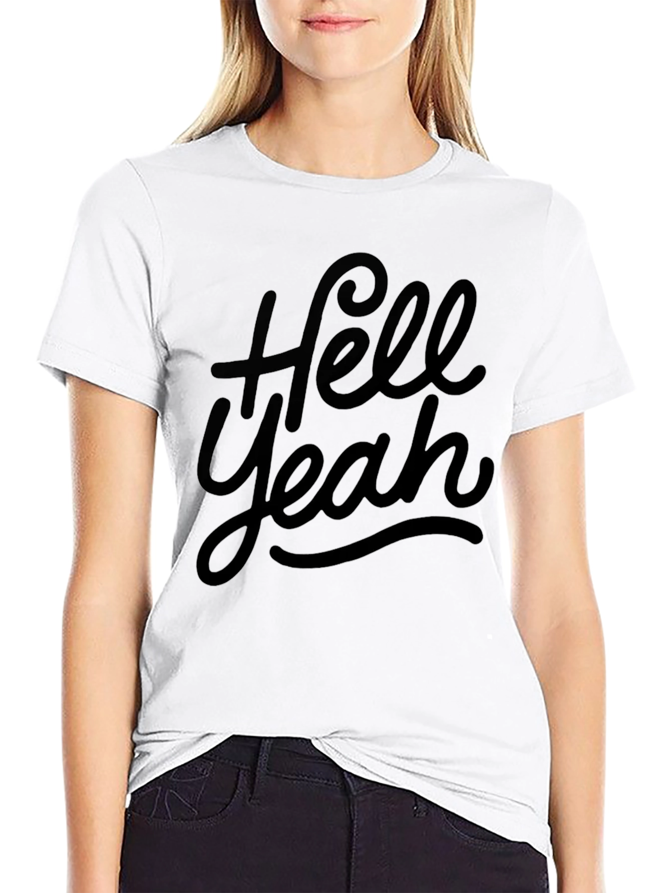 Hell Yeah T-Shirt Casual Style Soft Cotton