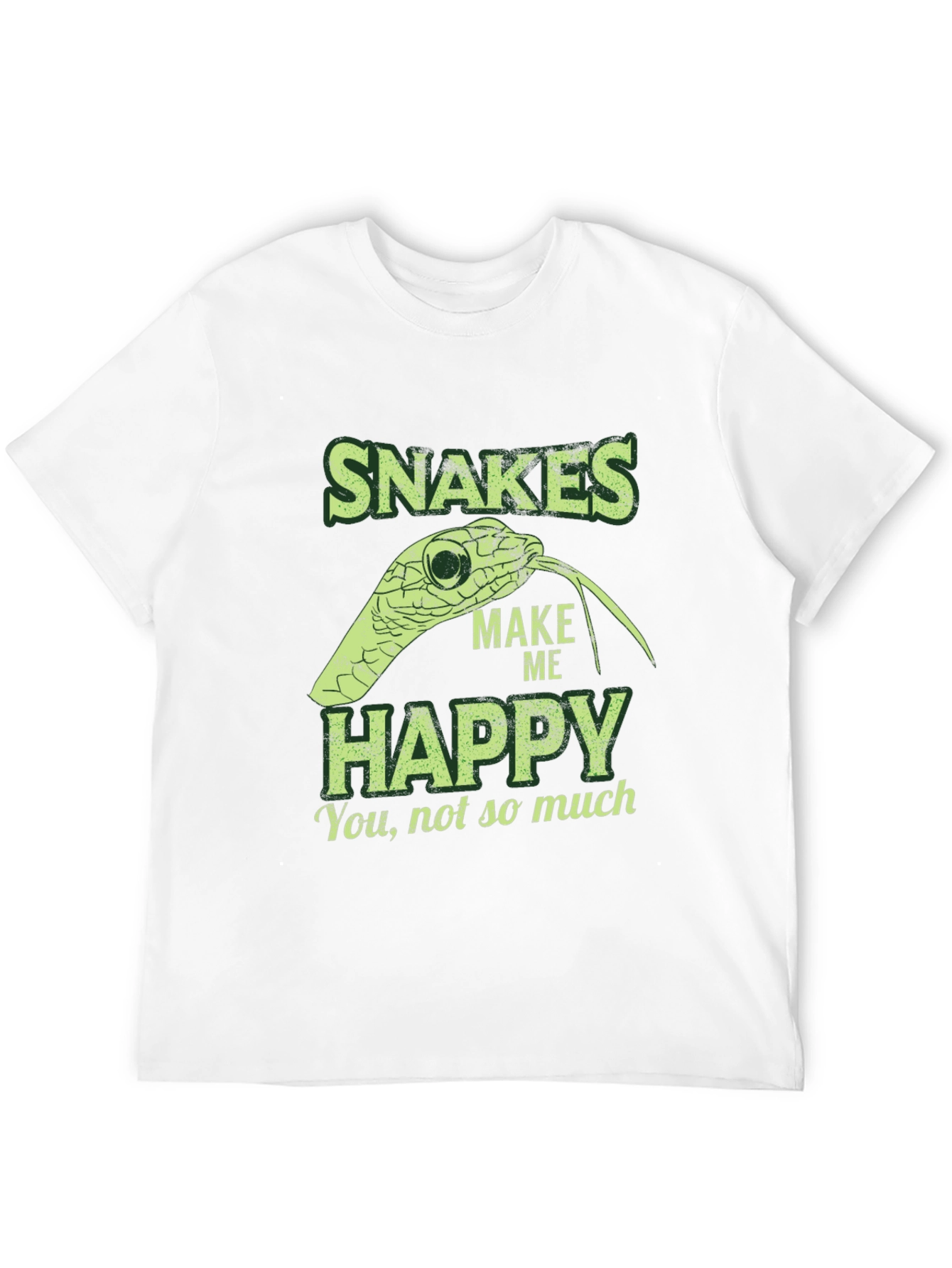 Snakes Make Me Happy Graphic T-Shirt