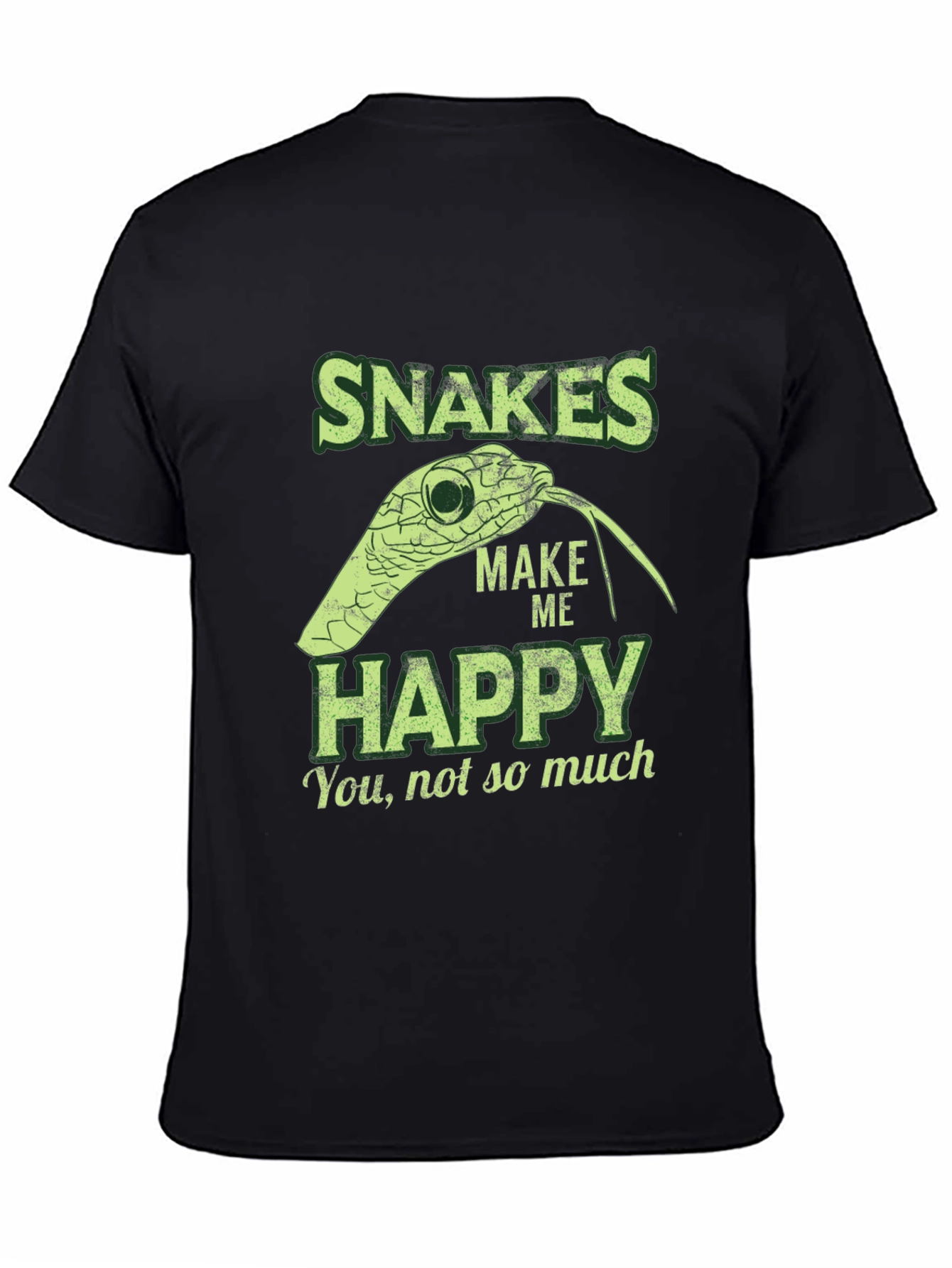 Snakes Make Me Happy Graphic T-Shirt