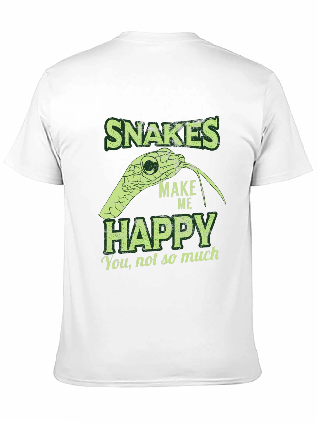 Snakes Make Me Happy Graphic T-Shirt