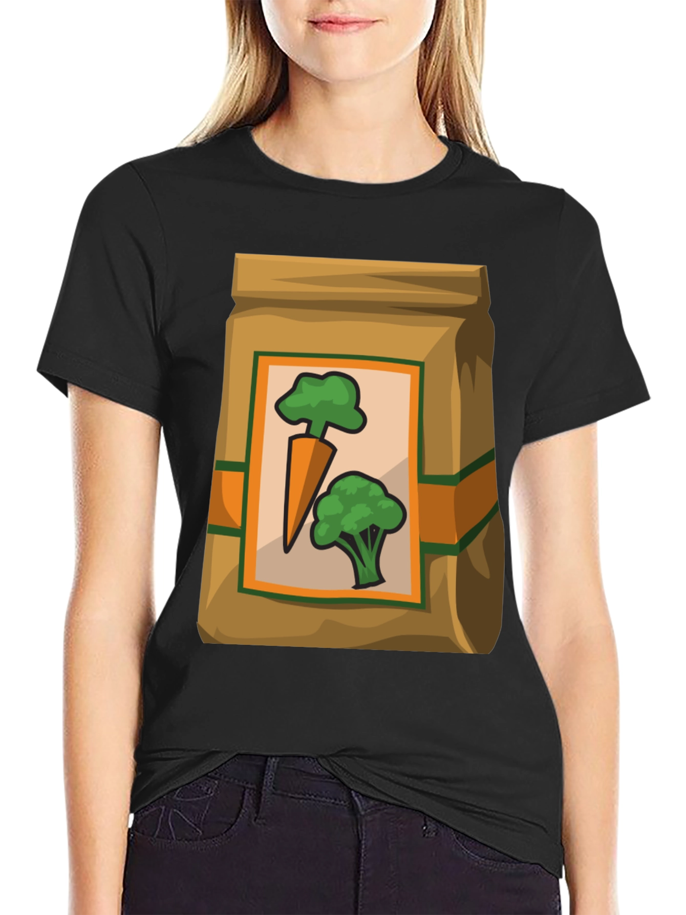 Veggie Sack Cartoon T-Shirt