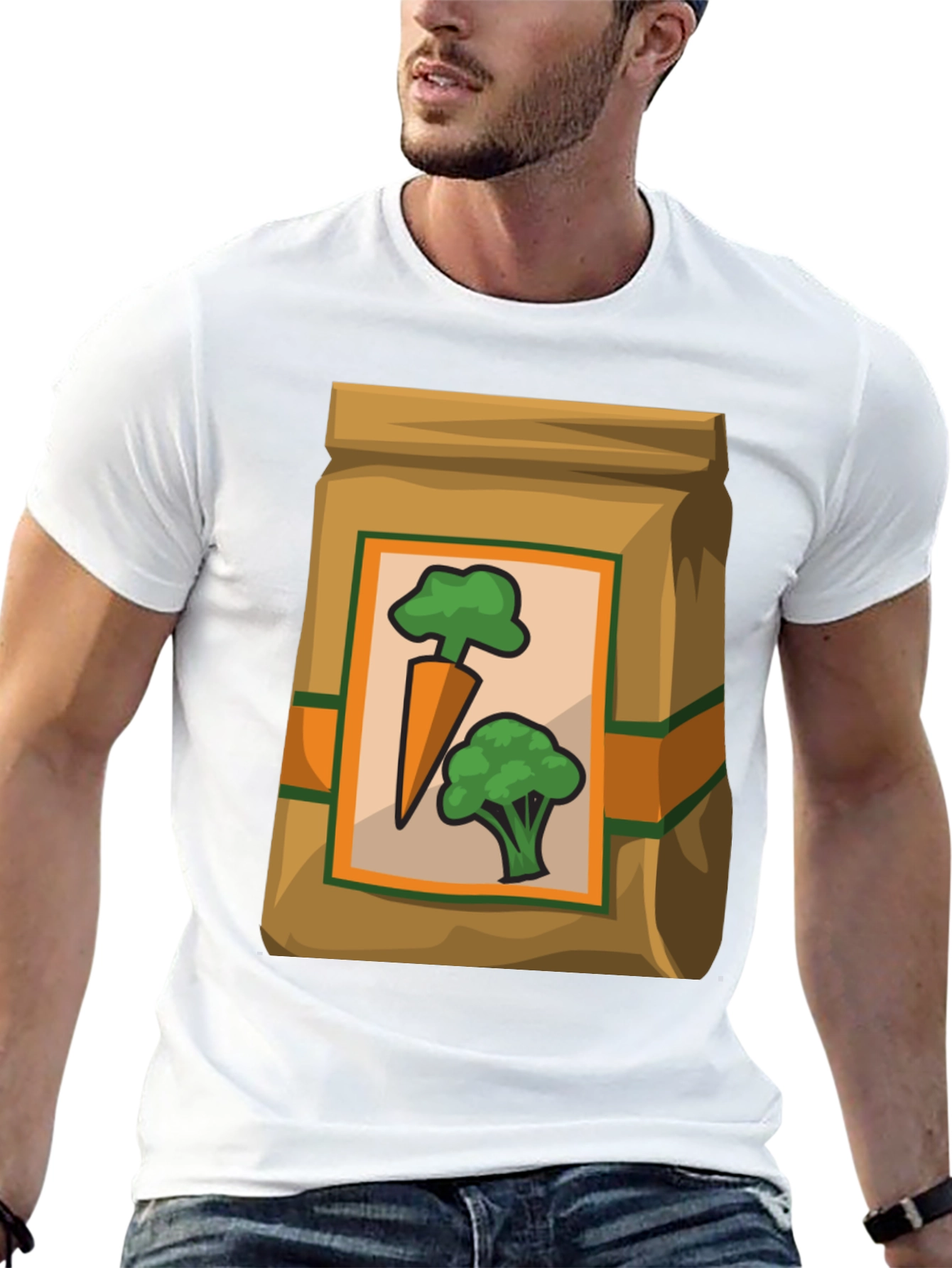 Veggie Sack Cartoon T-Shirt