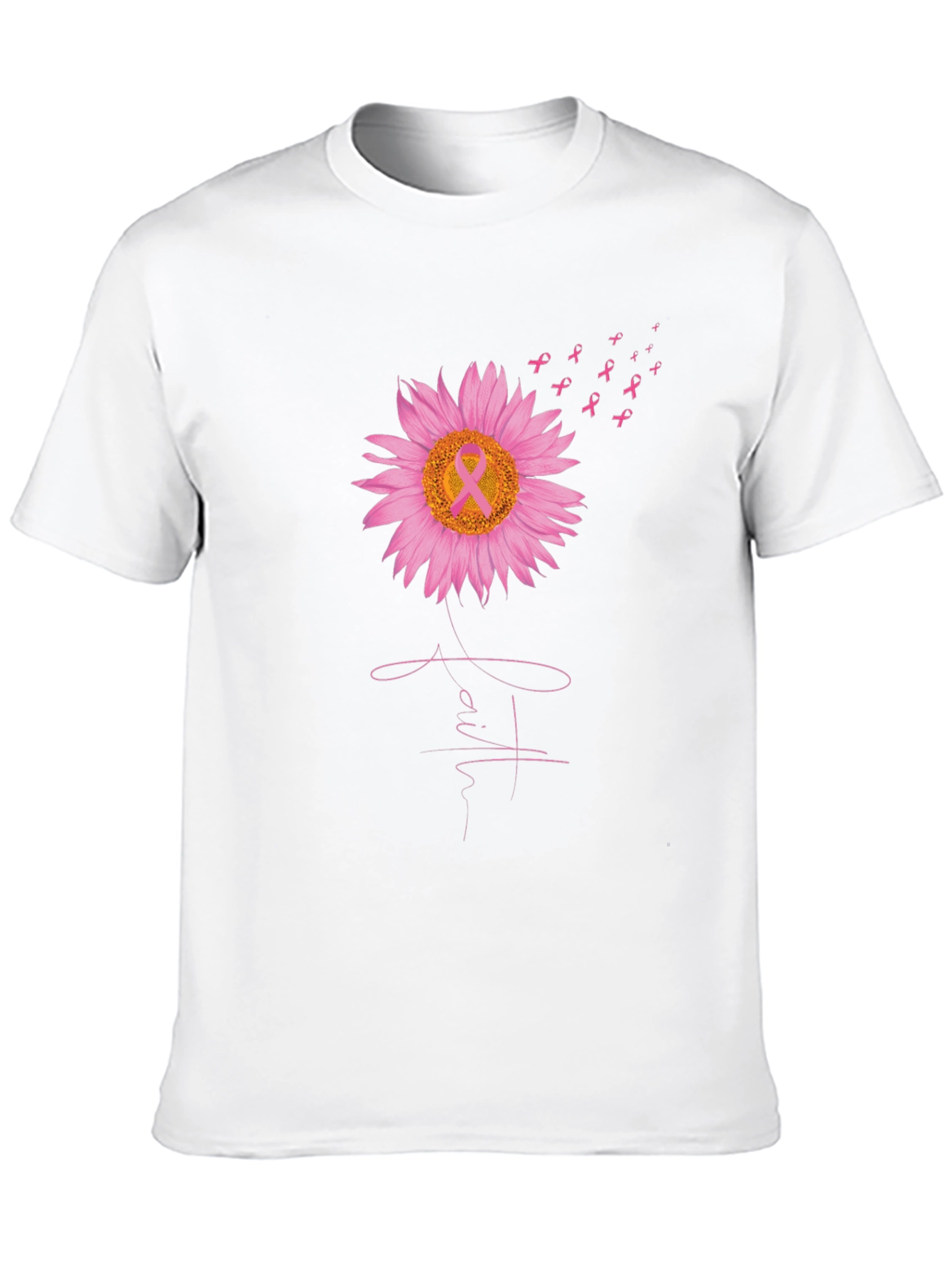 Breast Cancer Awareness Sunflower T-Shirt