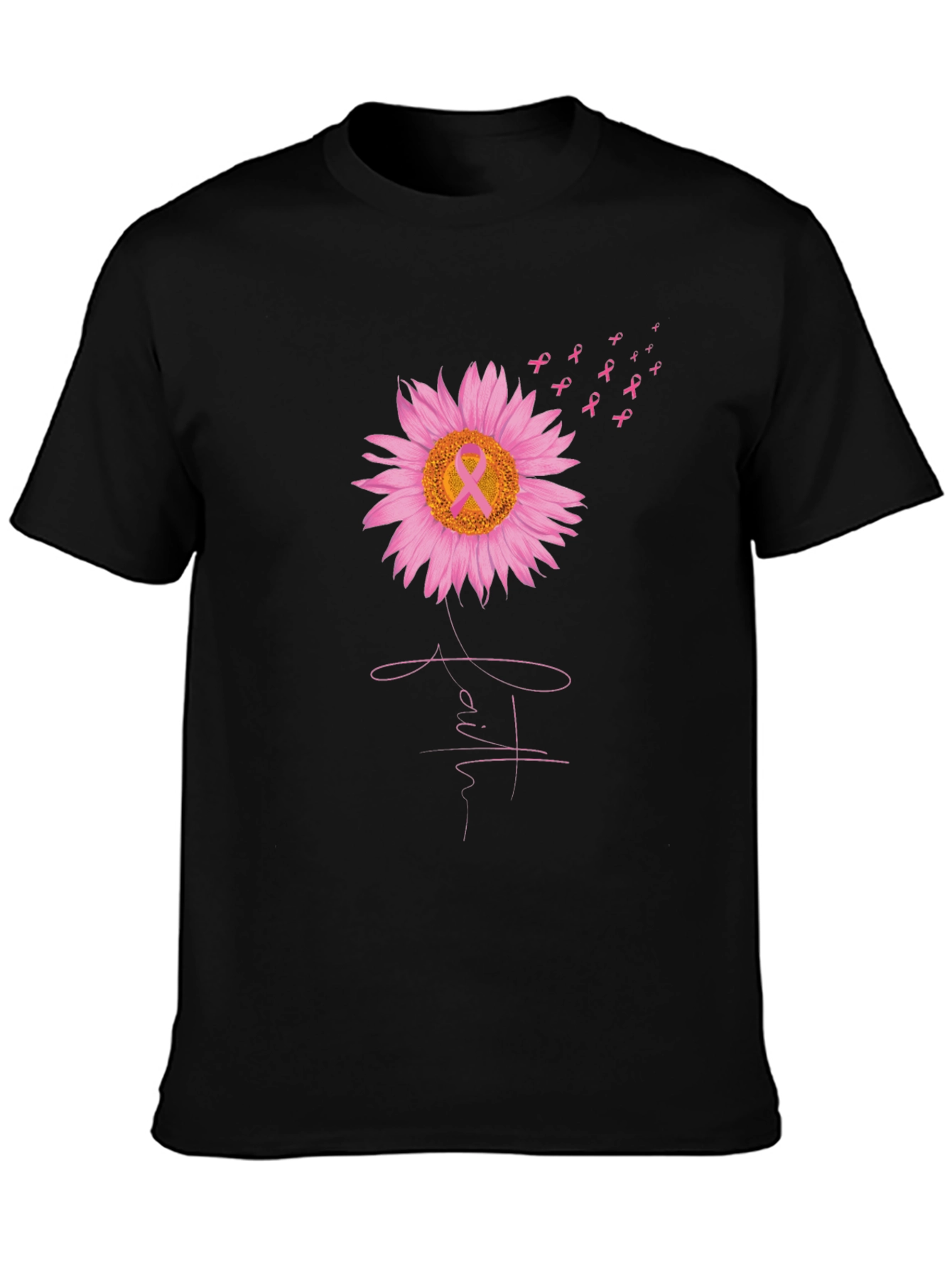 Breast Cancer Awareness Sunflower T-Shirt