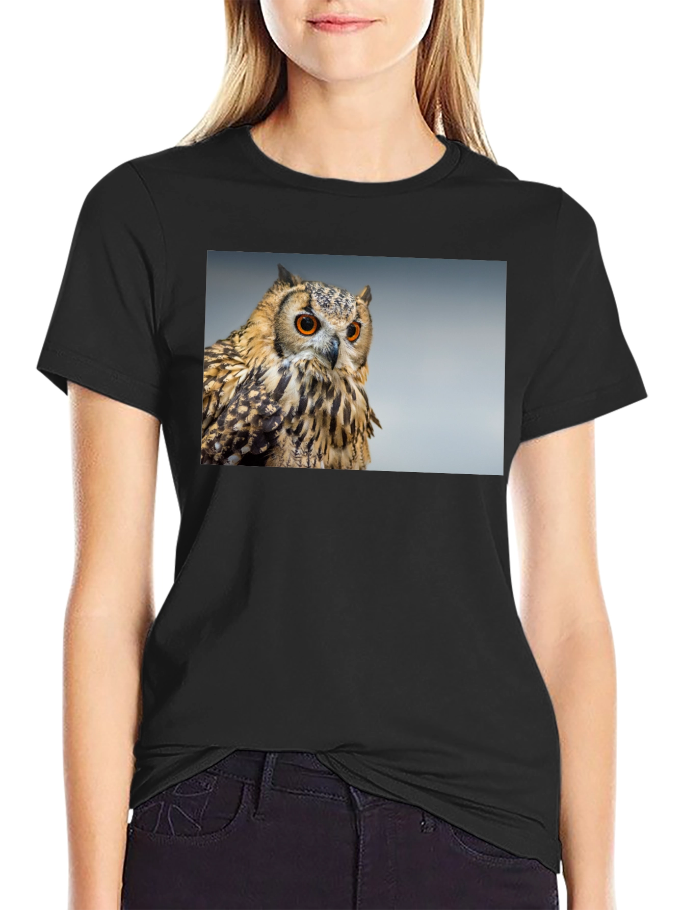 Owl Graphic Tee - Mens Black T-Shirt