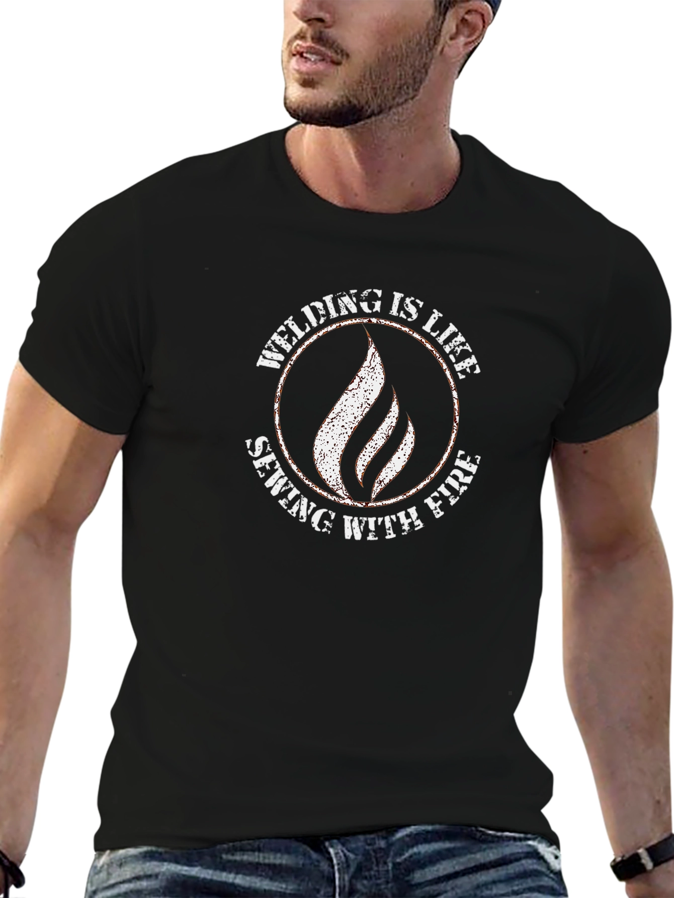 Welding Is Like Sewing With Fire T-Shirt