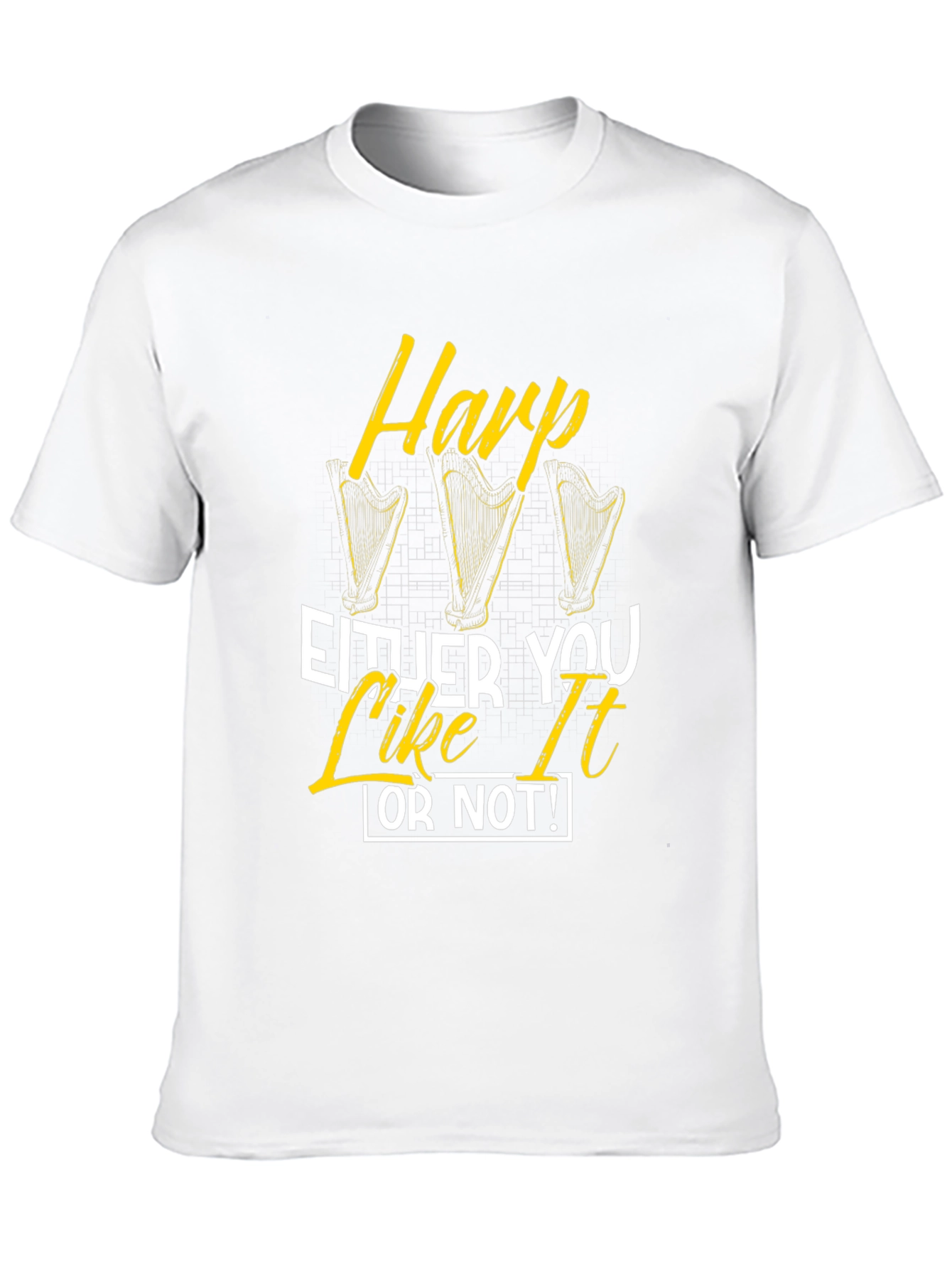 Harp Like It Or Not Black Graphic Tee