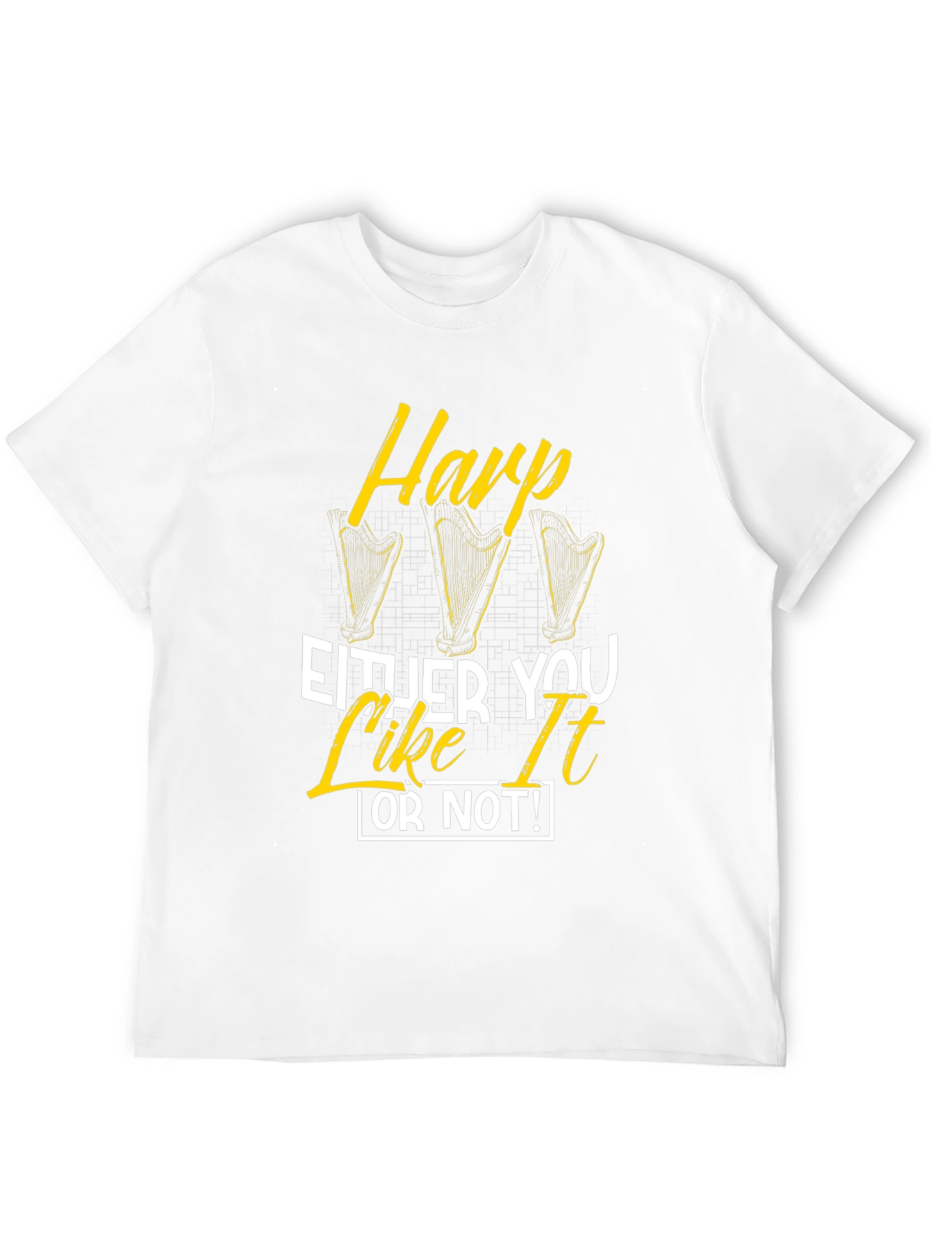 Harp Like It Or Not Black Graphic Tee