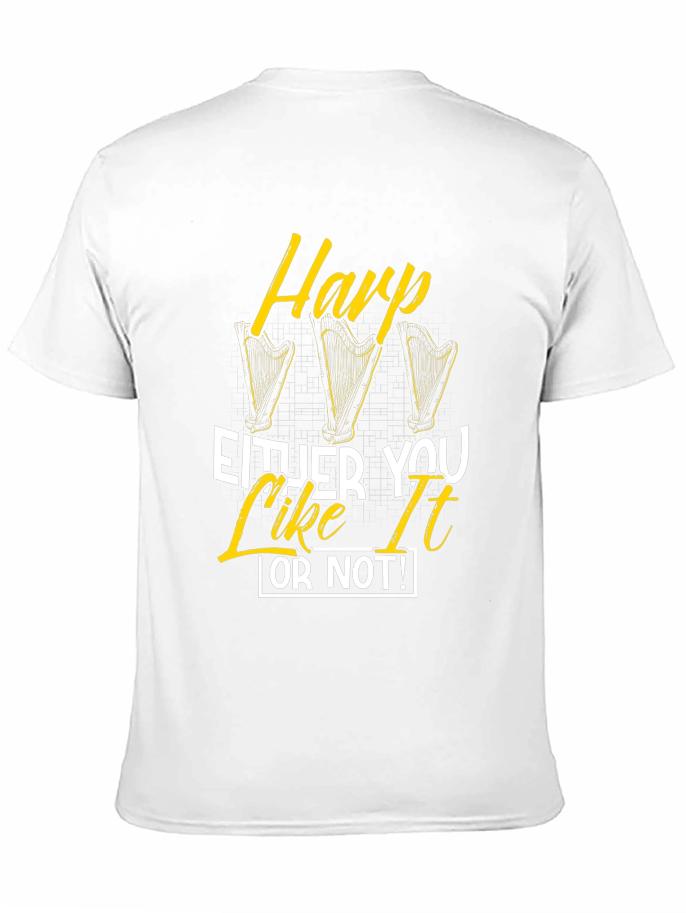 Harp Like It Or Not Black Graphic Tee