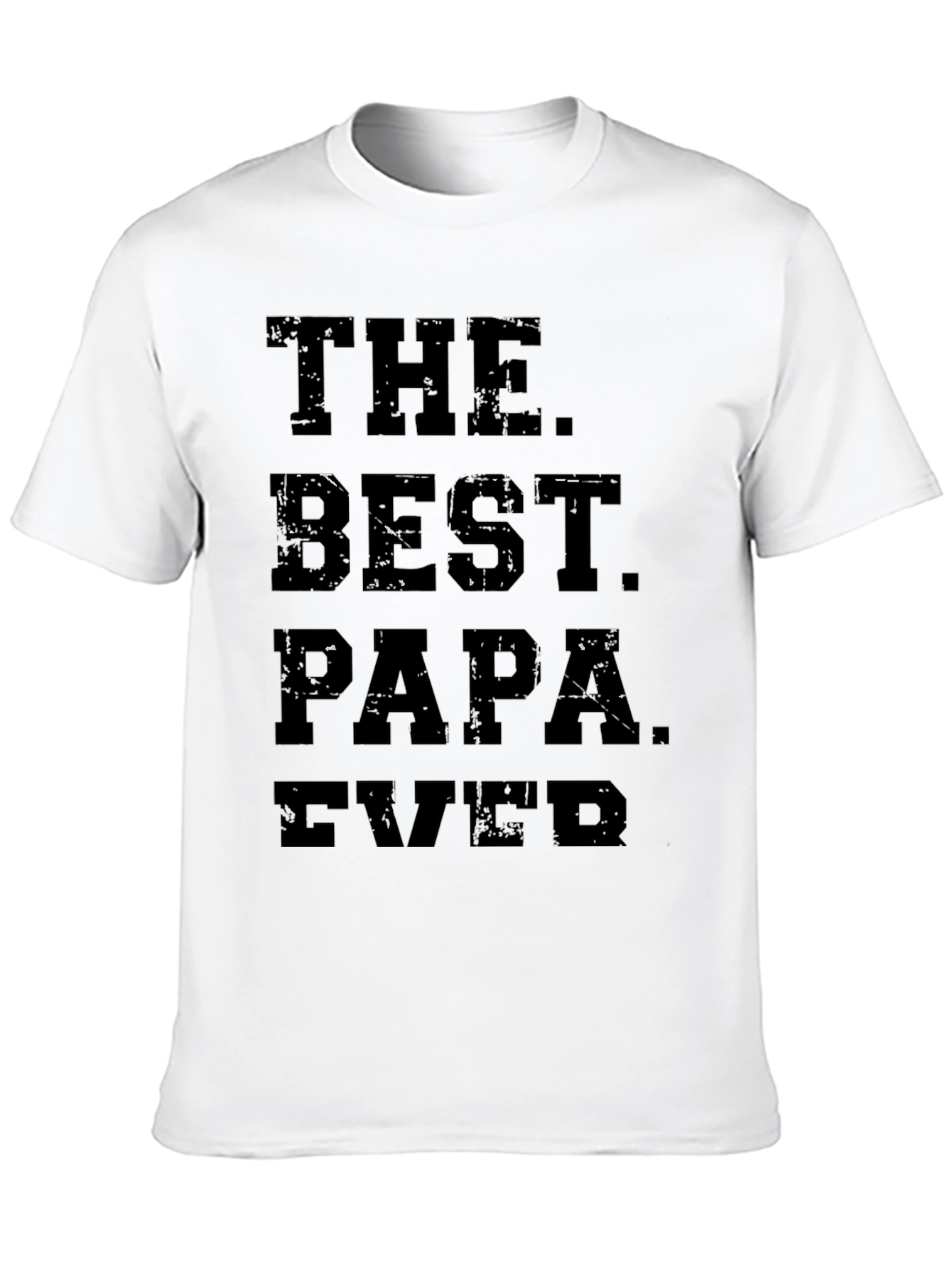 The Best Papa Ever Black Graphic T-Shirt