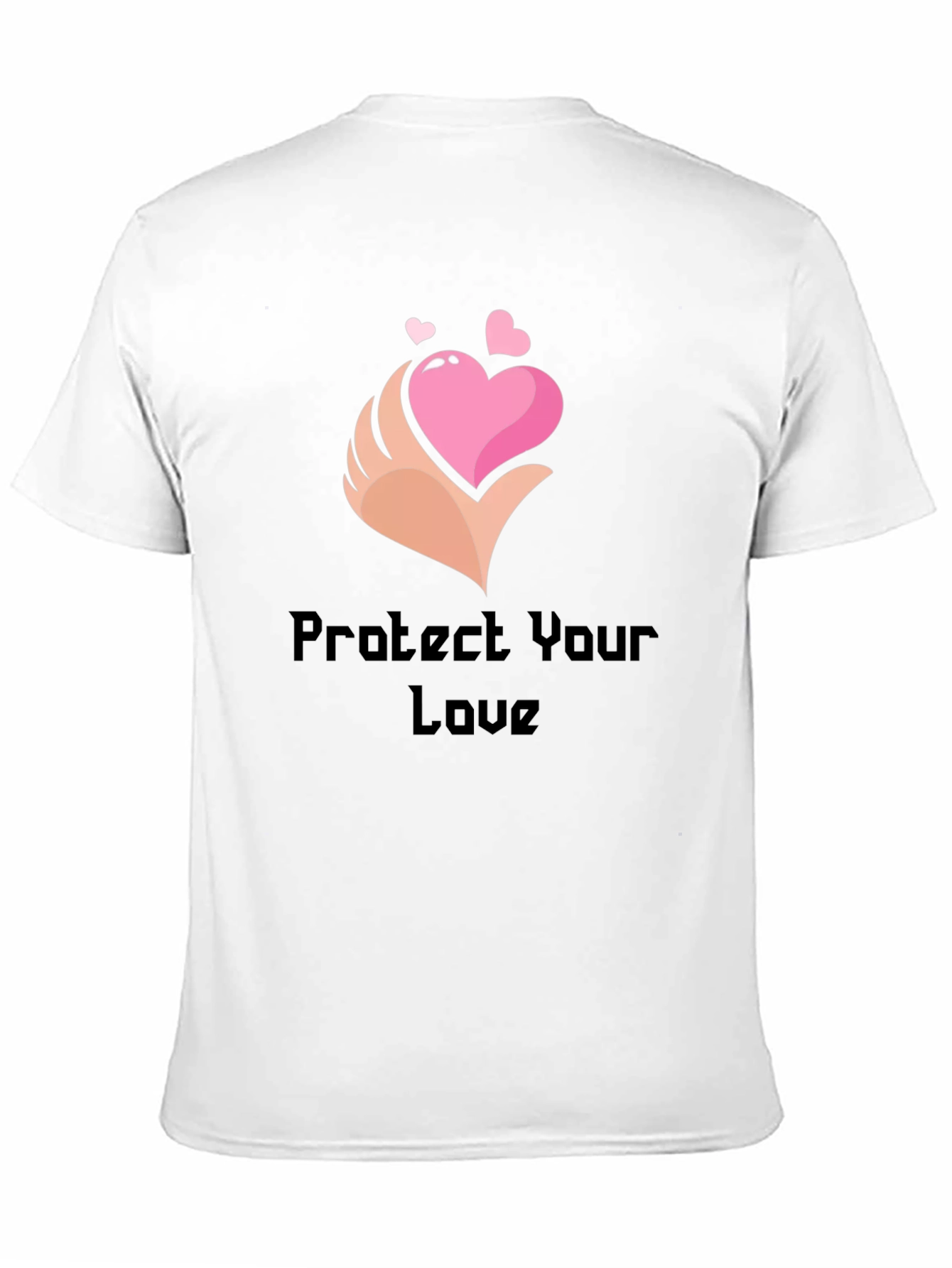 Protect Your Love Black Graphic T-Shirt