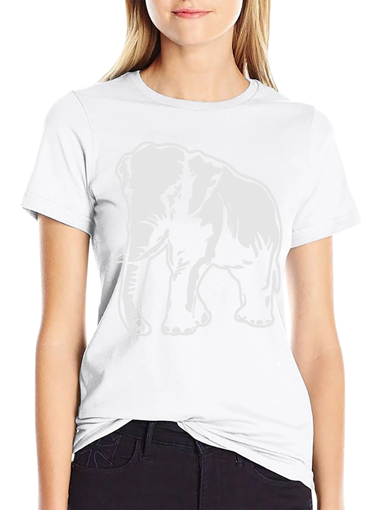 Elephant Graphic T-Shirt - Bold Animal Print Tee