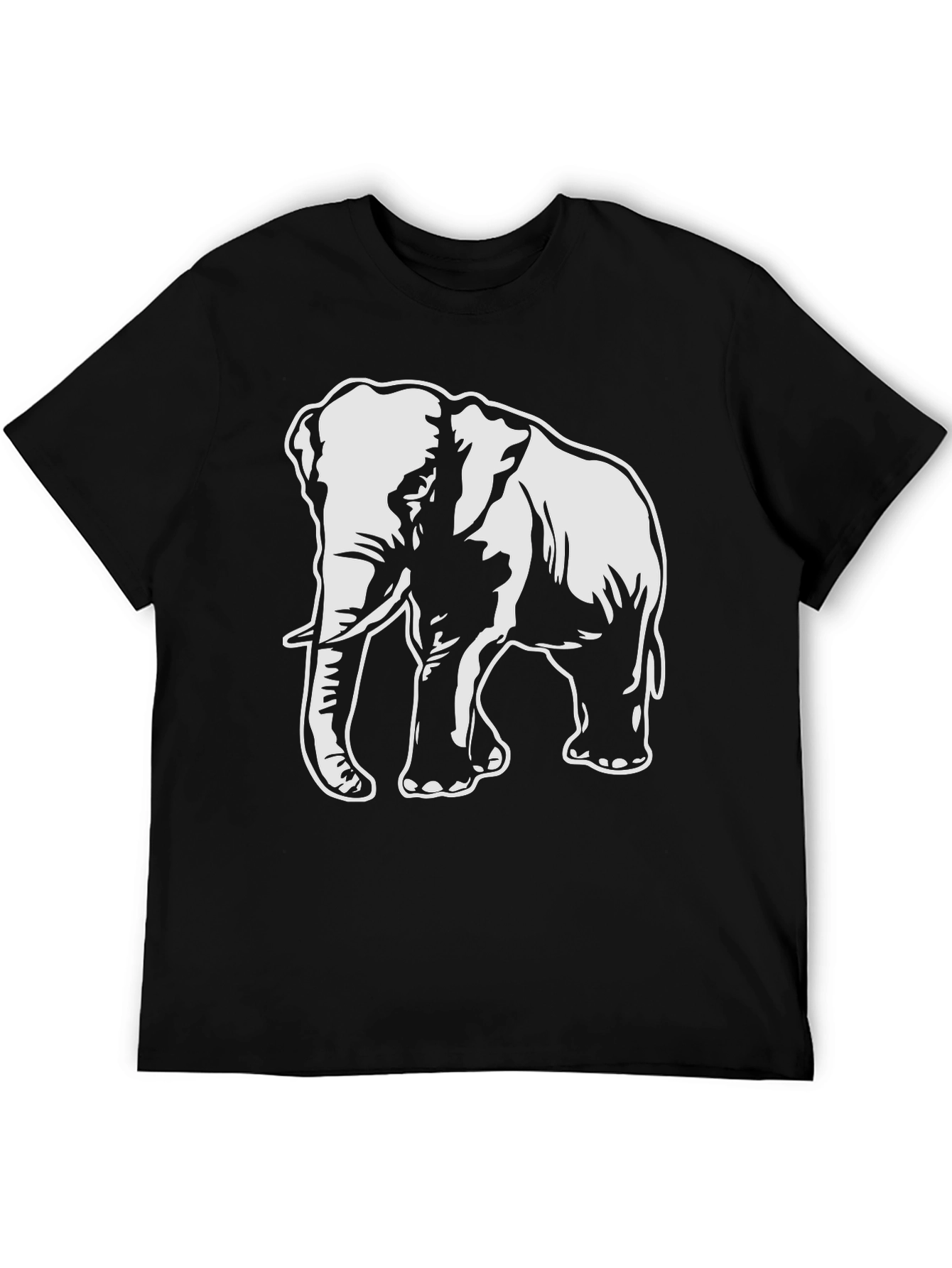 Elephant Graphic T-Shirt - Bold Animal Print Tee