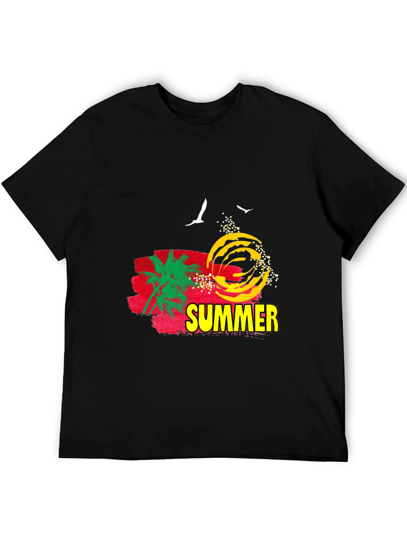 Summer Graphic T-Shirt - Black