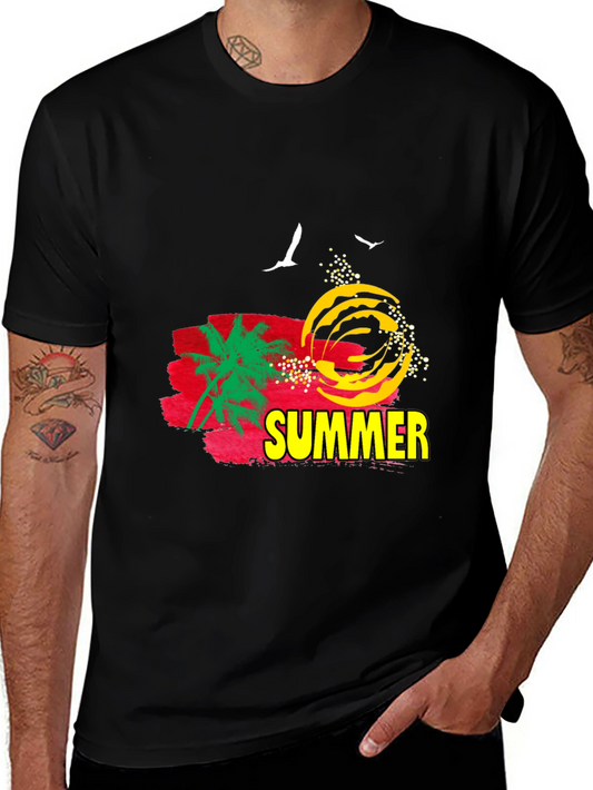 Summer Graphic T-Shirt - Black