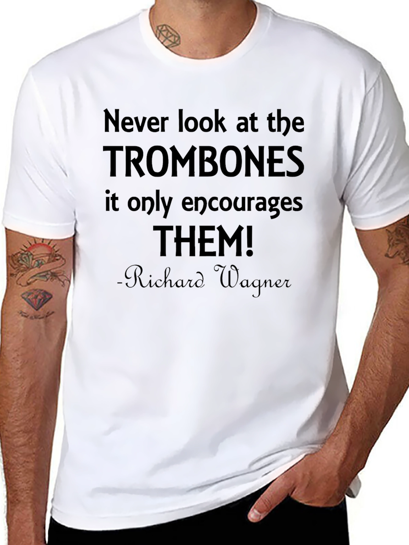 Never Look at Trombones T-Shirt
