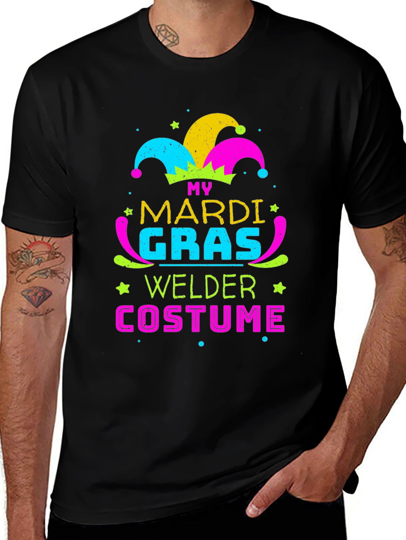Mardi Gras Welder Costume T-Shirt