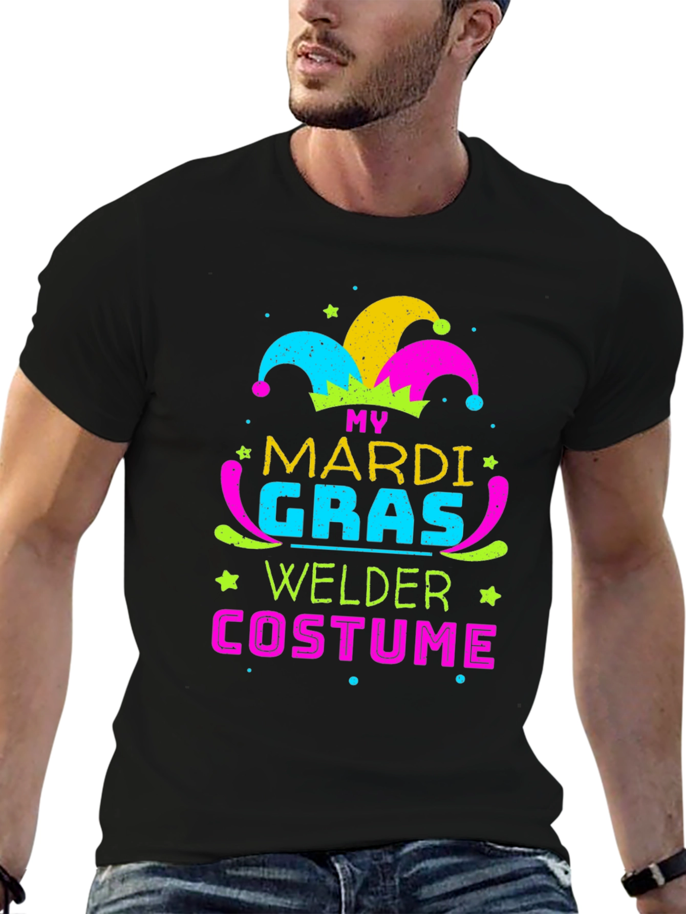 Mardi Gras Welder Costume T-Shirt