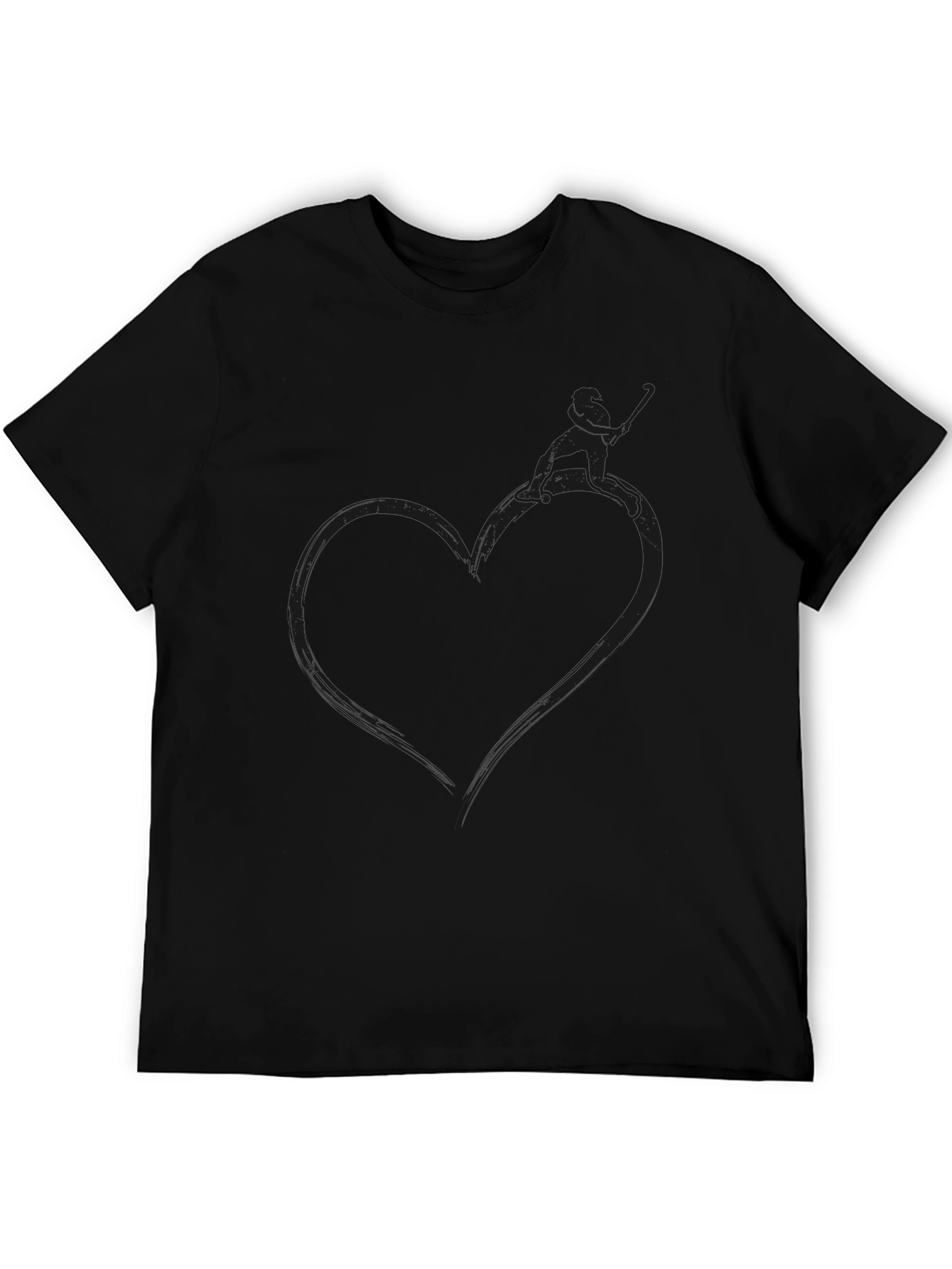 Heart Fisherman Graphic Tee - Stylish Comfort