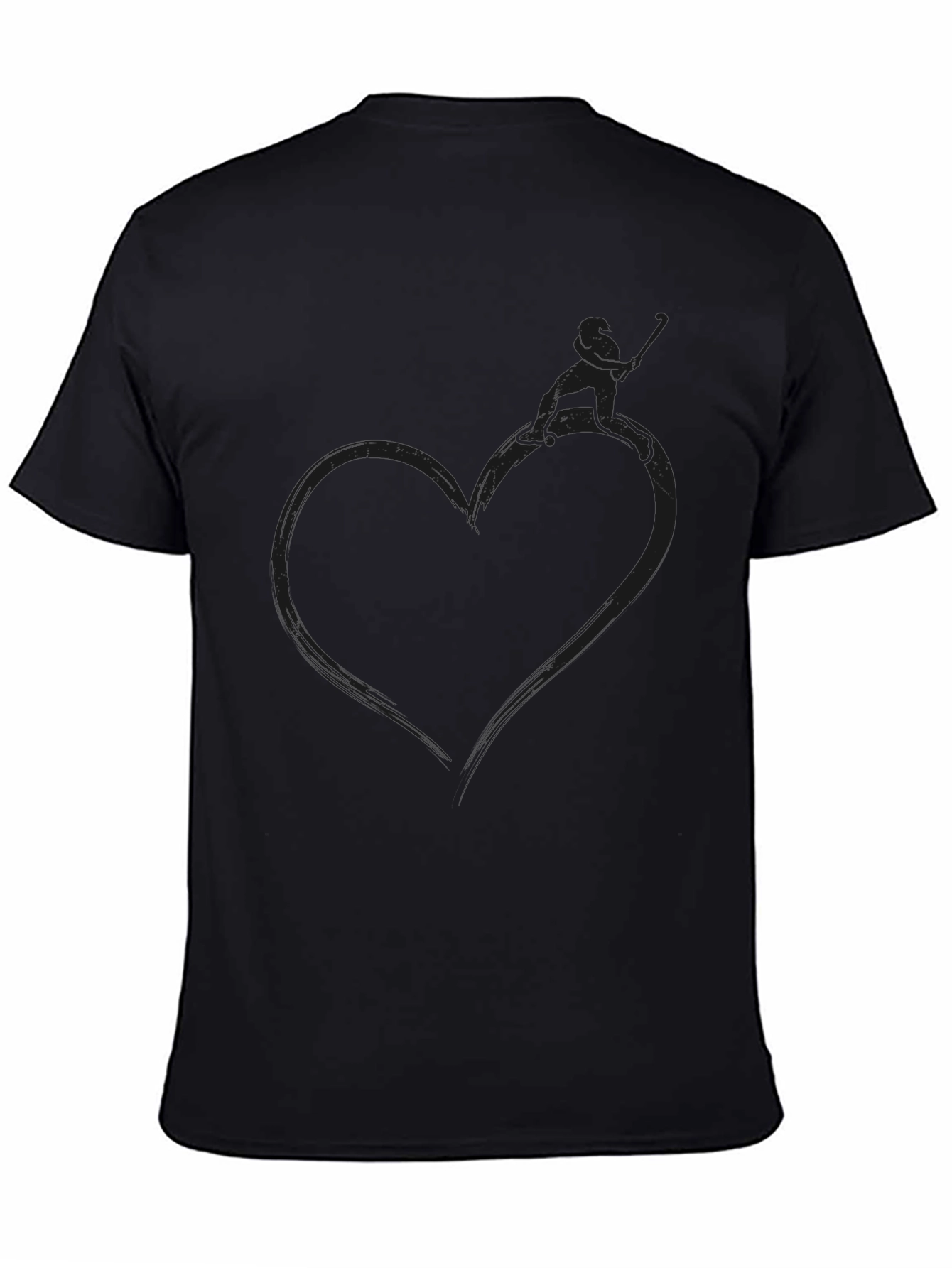 Heart Fisherman Graphic Tee - Stylish Comfort